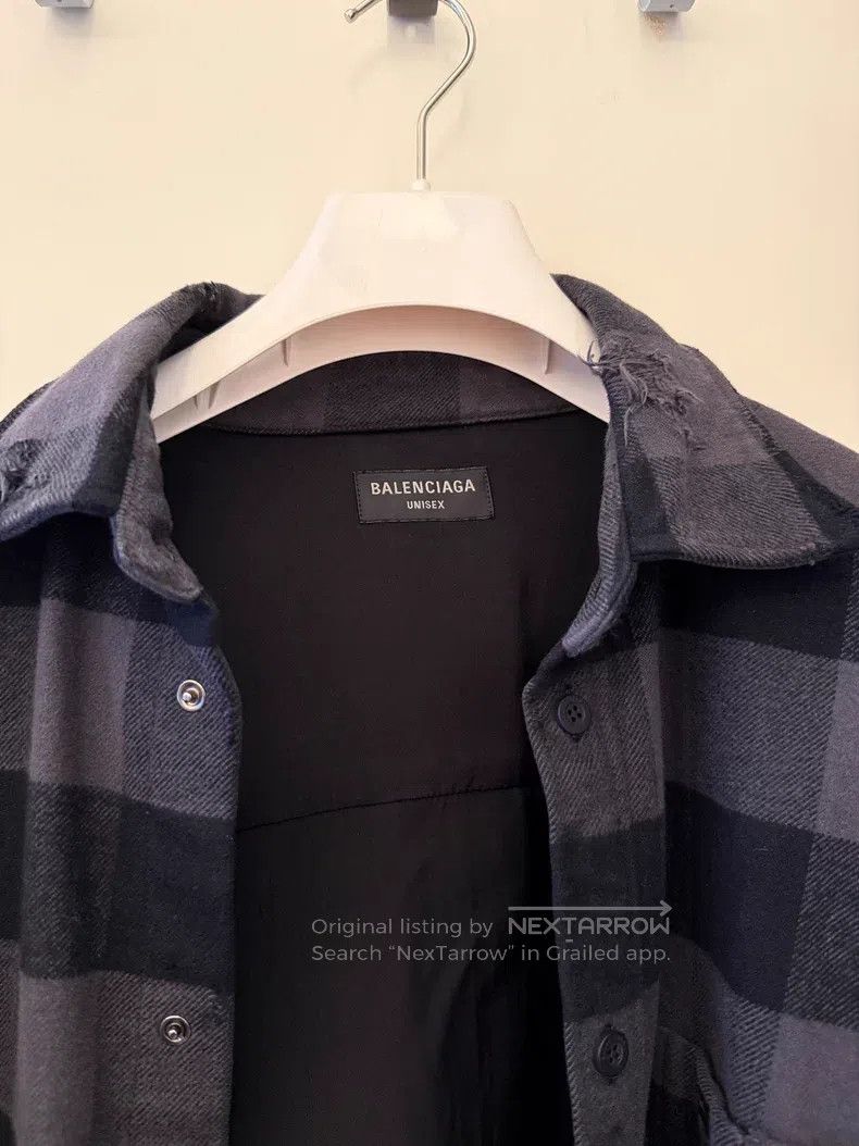 Balenciaga Balenciaga Plaid Shirt Plaid Jacket Size US S / EU 44-46 / 1 - 3 Thumbnail