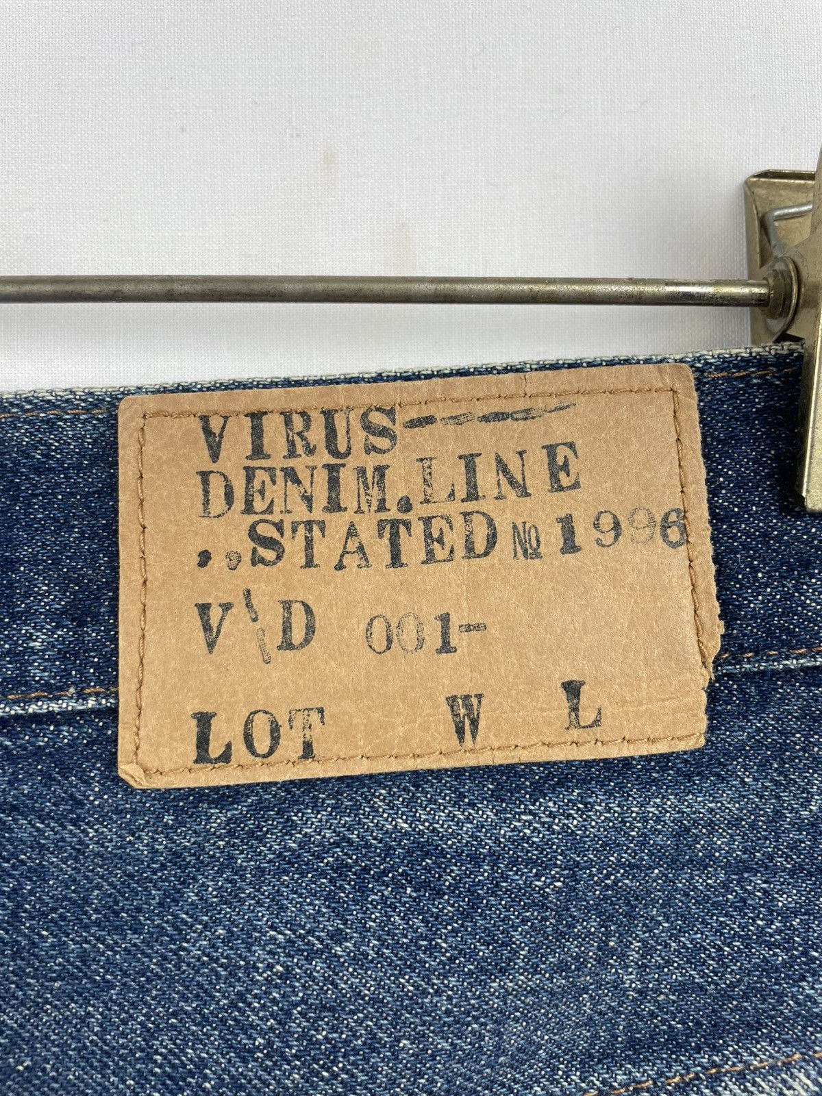 Japanese Brand Vintage Selvedge Denimland State by Virus Branded Size US 30 / EU 46 - 4 Thumbnail