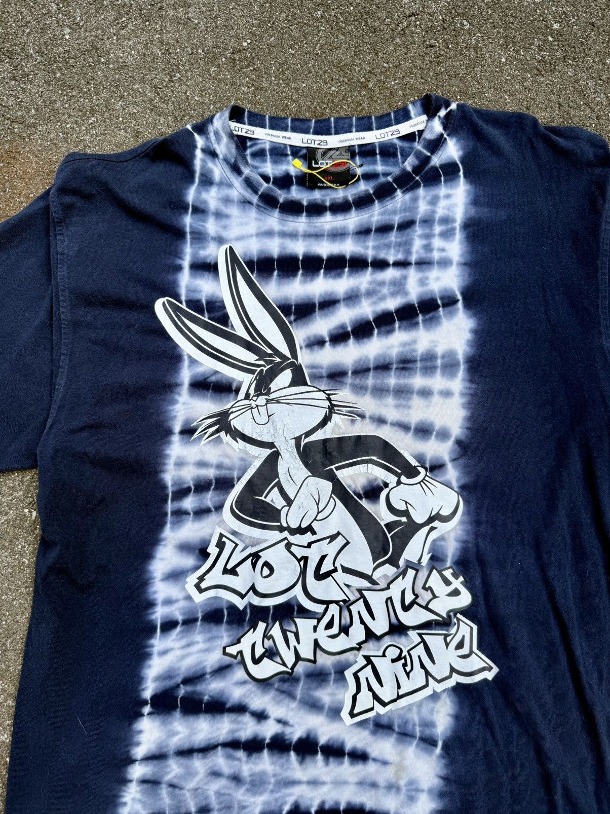 Warner Bros Vintage 2007 Lot29 Looney Tunes Bugs Bunny Tie Dye Shirt Size US XXL / EU 58 / 5 - 2 Thumbnail