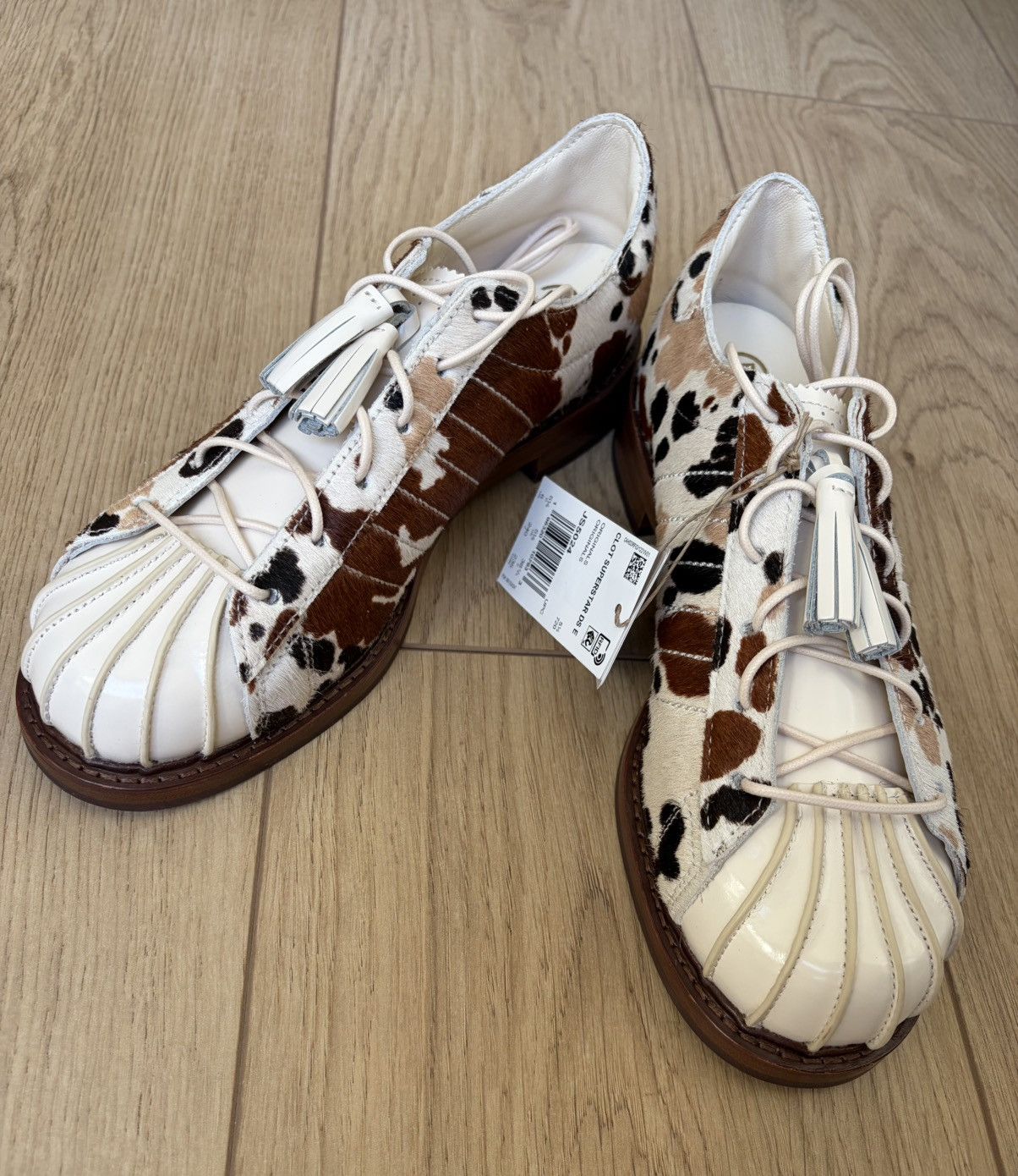 Adidas × CLOT Adidas x CLOT by Edison Chen Superstar cow-print Size US 6 / EU 39 - 1 Thumbnail
