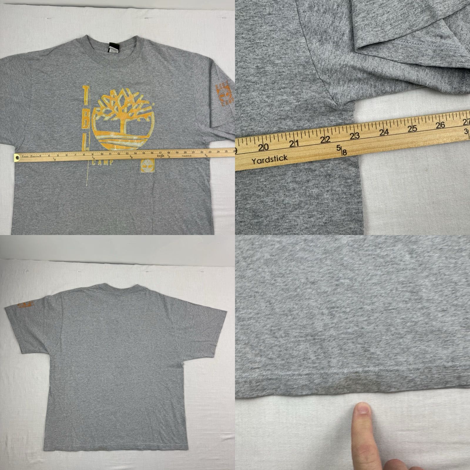 Timberland VINTAGE Timberland T-Shirt Men XL Gray Graphic Print Hipster Y2K 90s Concert Tee Mens Size US XL / EU 56 / 4 - 8 Thumbnail