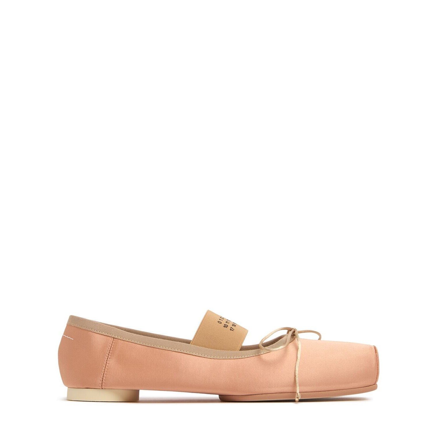 MM6 MAISON MARGIELA Anatomic Pink Satin Ballerinas New/Authe