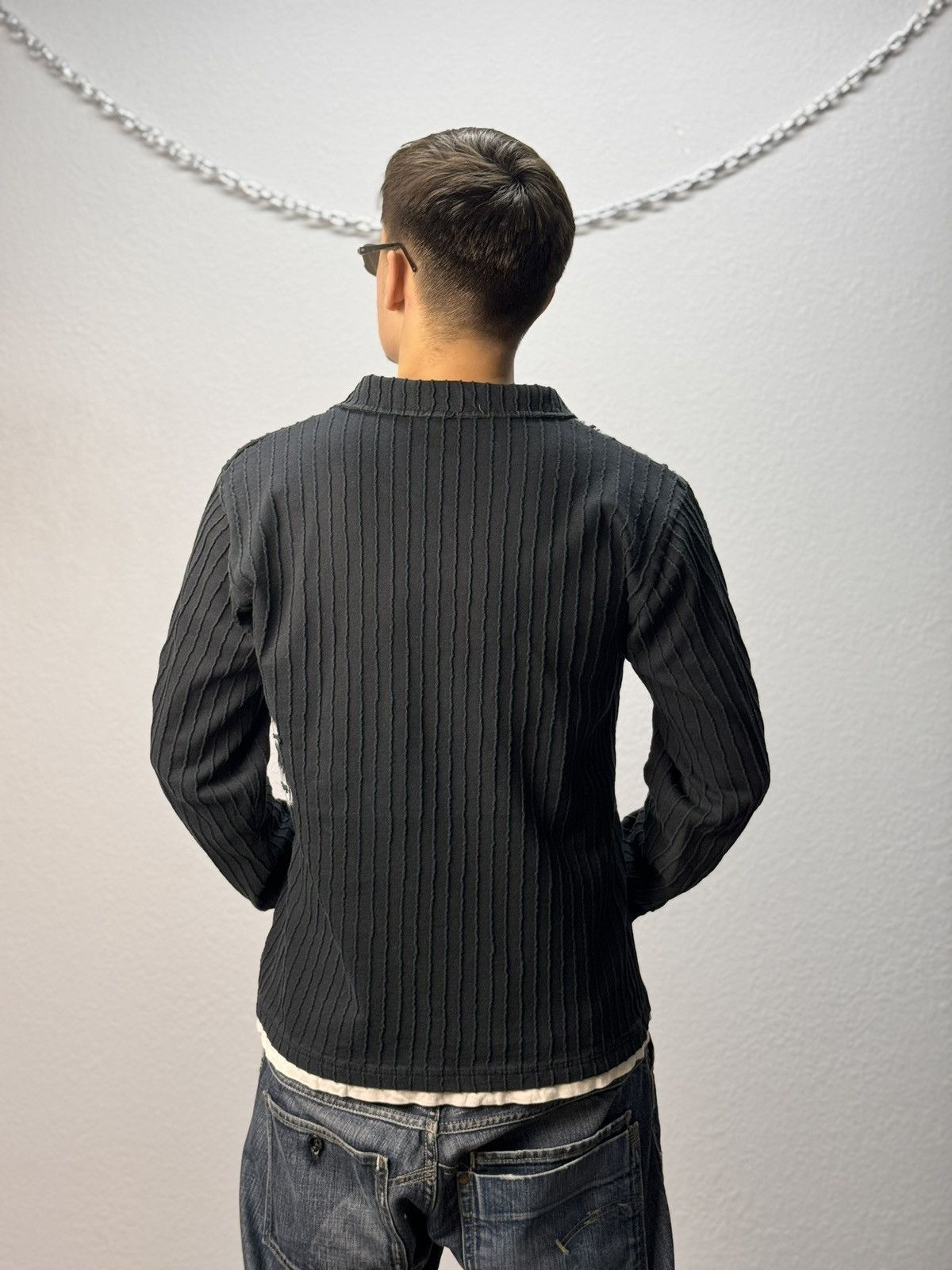 If Six Was Nine × Le Grande Bleu (L.G.B.) × Vintage VINTAGE SWEATER AVANT GARDE IF SIX WAS NINE STYLE GOTHIC Size US L / EU 52-54 / 3 - 2 Thumbnail
