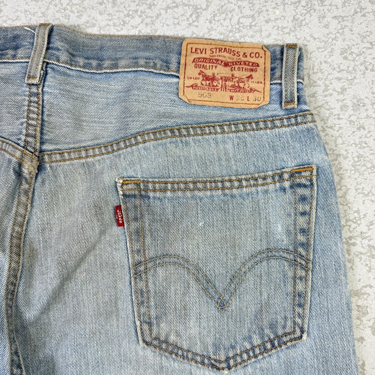 If Six Was Nine × Levi's × Vintage 💥Vintage Y2K Levis 505 Sick Dirty Rusty Washed Blue Jean Size US 36 / EU 52 - 12 Thumbnail