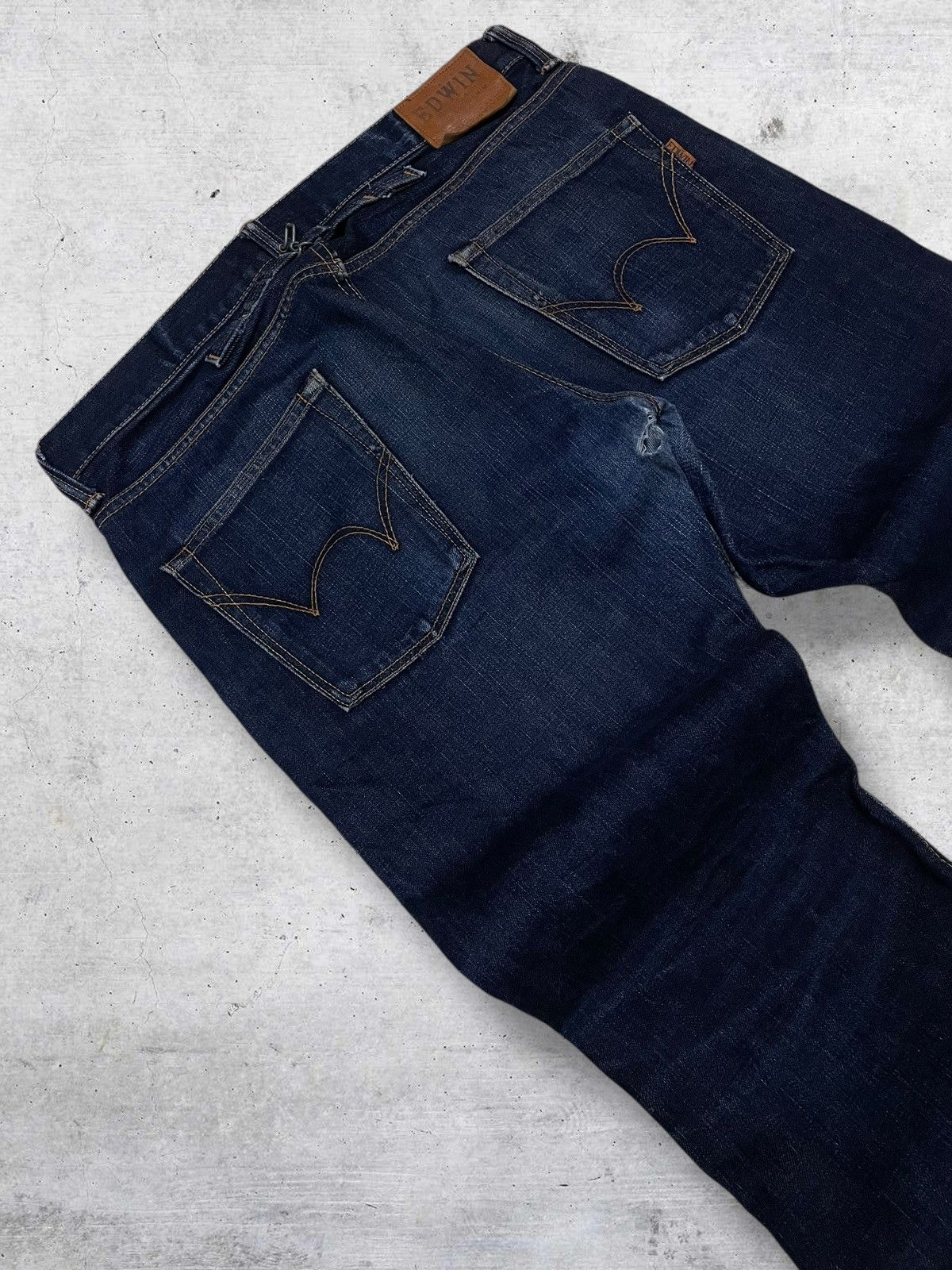 Edwin VINTAGE EDWIN 90S DESIGNER JAPAN OG SELVEDGE INDIGO DENIM Size US 34 / EU 50 - 16 Thumbnail