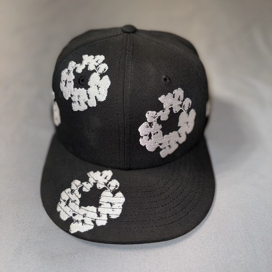 DENIM TEARS × New Era Denim Tears x New Era Cotton Wreath 59/50 Hat - 7 1/4 Size ONE SIZE - 1 Thumbnail