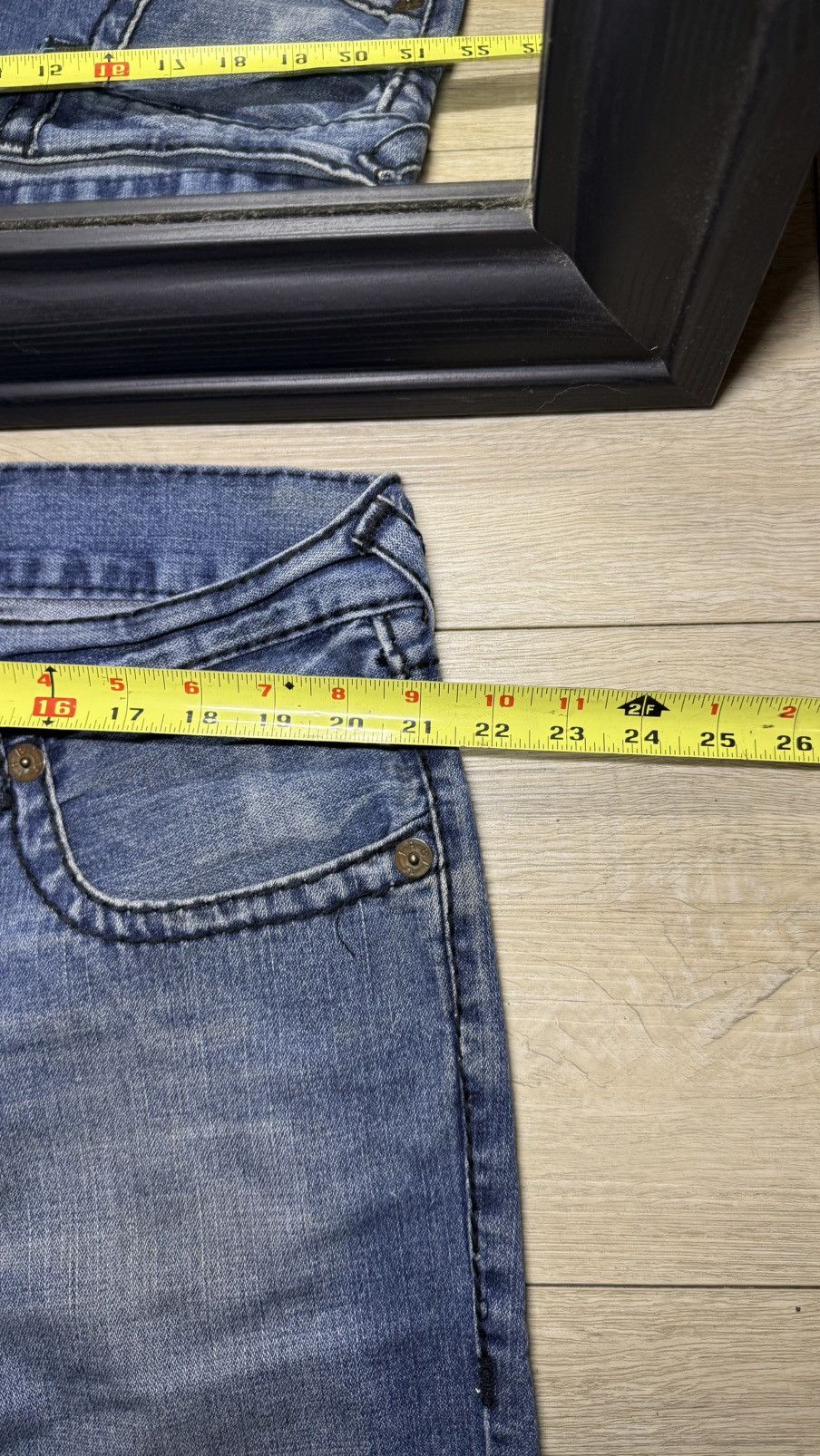 True Religion Y2K 2000s True Religion Ricky Super T Black Denim Jeans Size US 38 / EU 54 - 5 Thumbnail