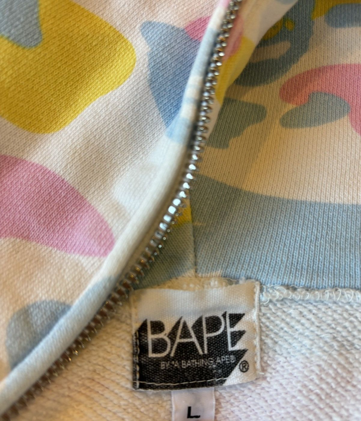 Bape Bape 2006 OG Cotton Candy Hoodie, Full zip up Size US L / EU 52-54 / 3 - 4 Thumbnail
