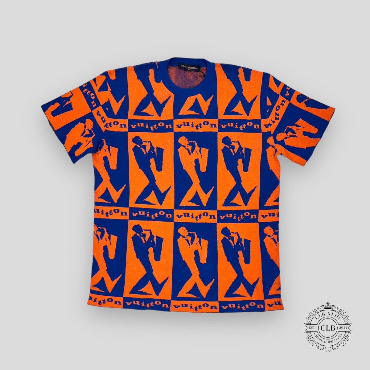 Louis Vuitton LOUIS VUITTON JAZZMAN SHORT-SLEEVE KNITWEAR Size US XL / EU 56 / 4 - 1 Thumbnail