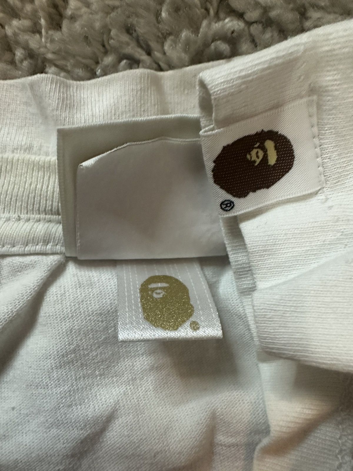 Bape Bape Head Camo White T-Shirt Size L Size US L / EU 52-54 / 3 - 8 Thumbnail