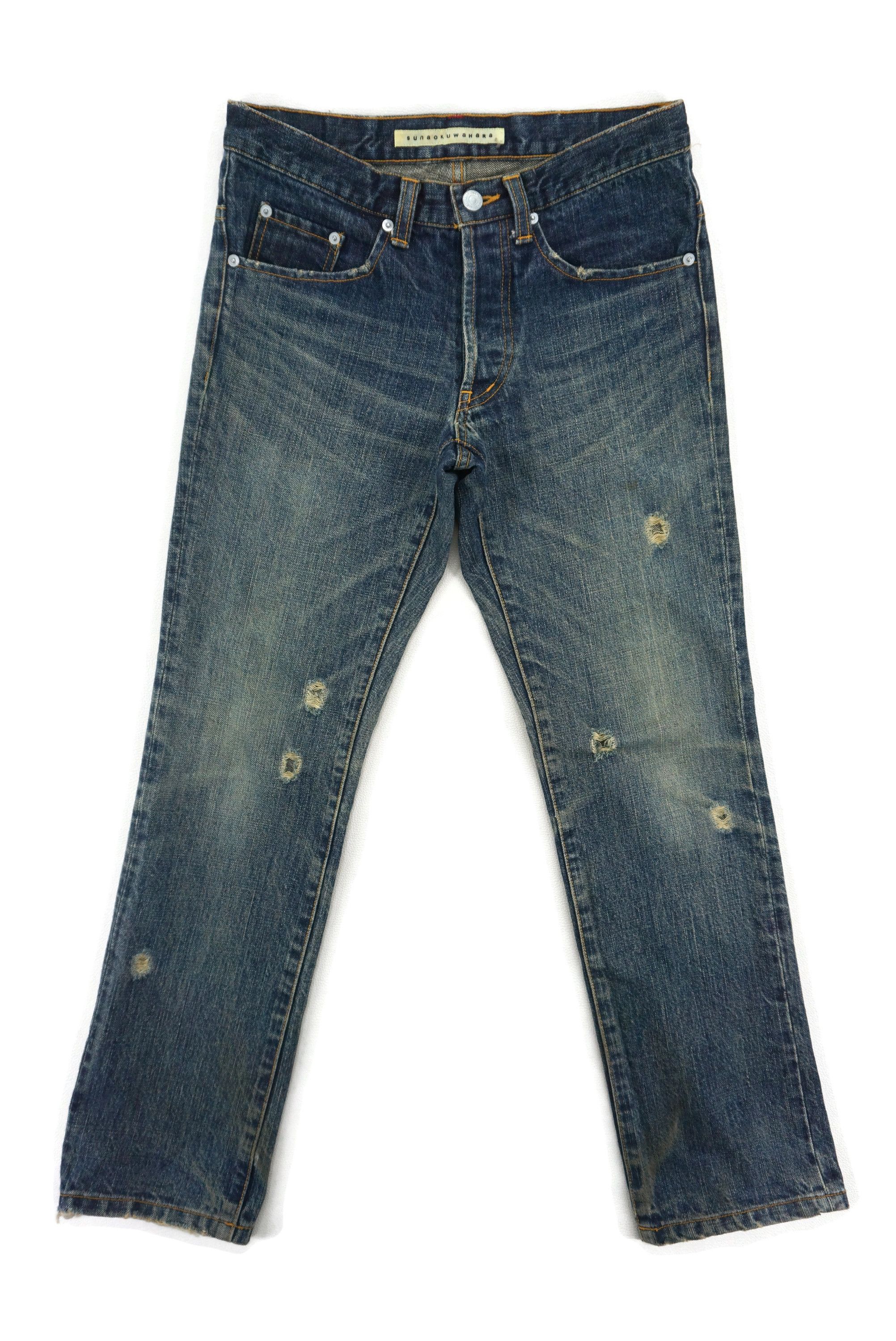 Japanese Brand Sunao Kuwahara Jeans W30xL29.5 Low-Rise Straight Leg Denim Size 27" / US 4 / IT 40 - 1 Thumbnail