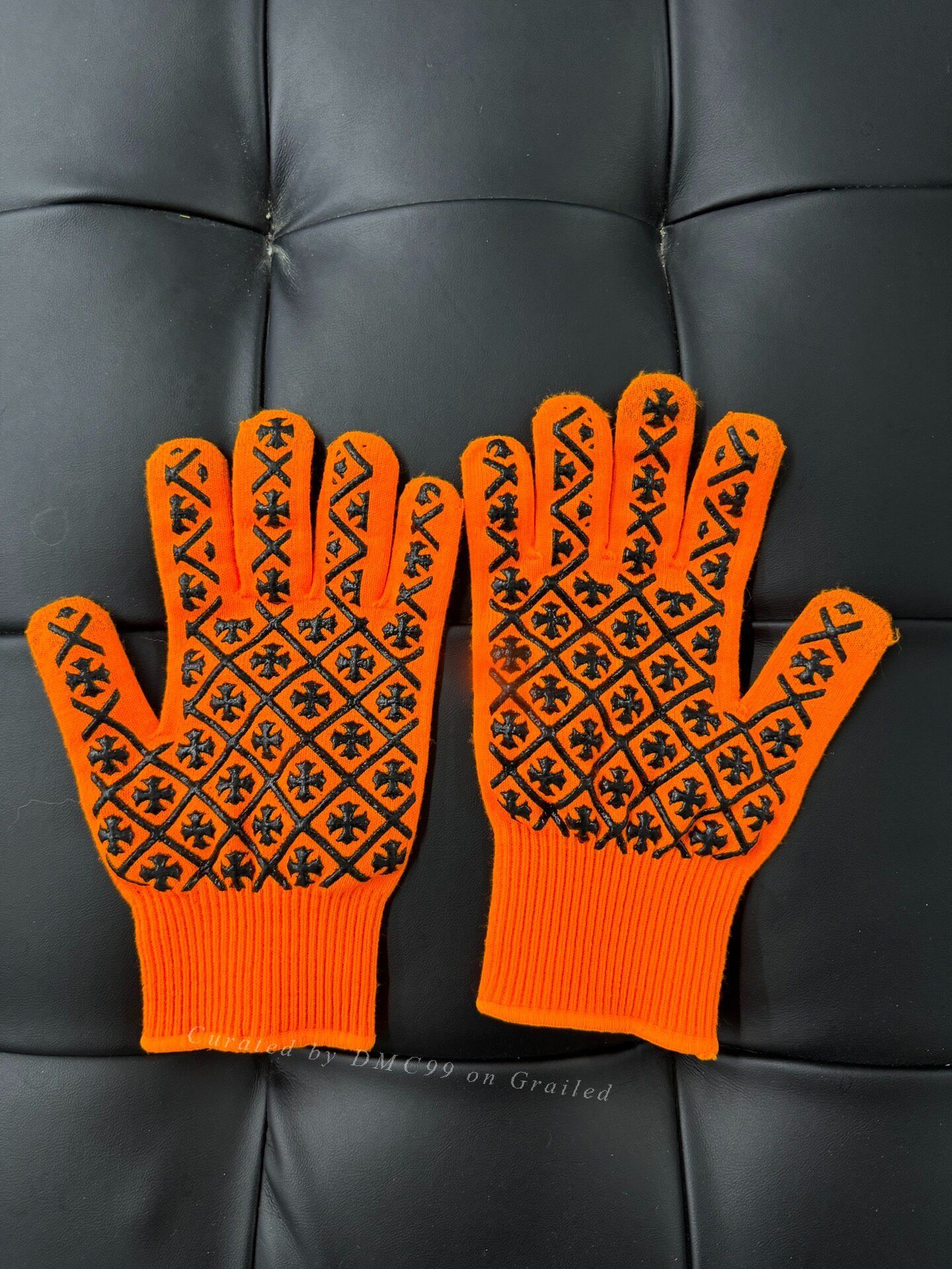 Chrome Hearts Chrome Hearts Orange Gloves Size ONE SIZE - 1 Thumbnail