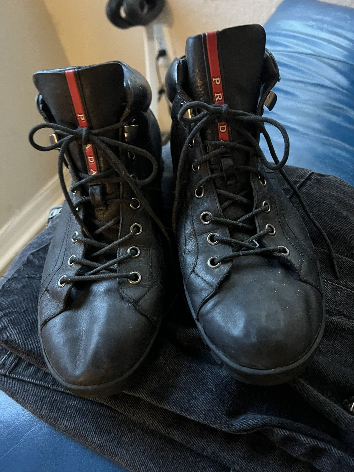 Prada Vintage Prada Leather Shoes Size US 9.5 / EU 42-43 - 1 Thumbnail