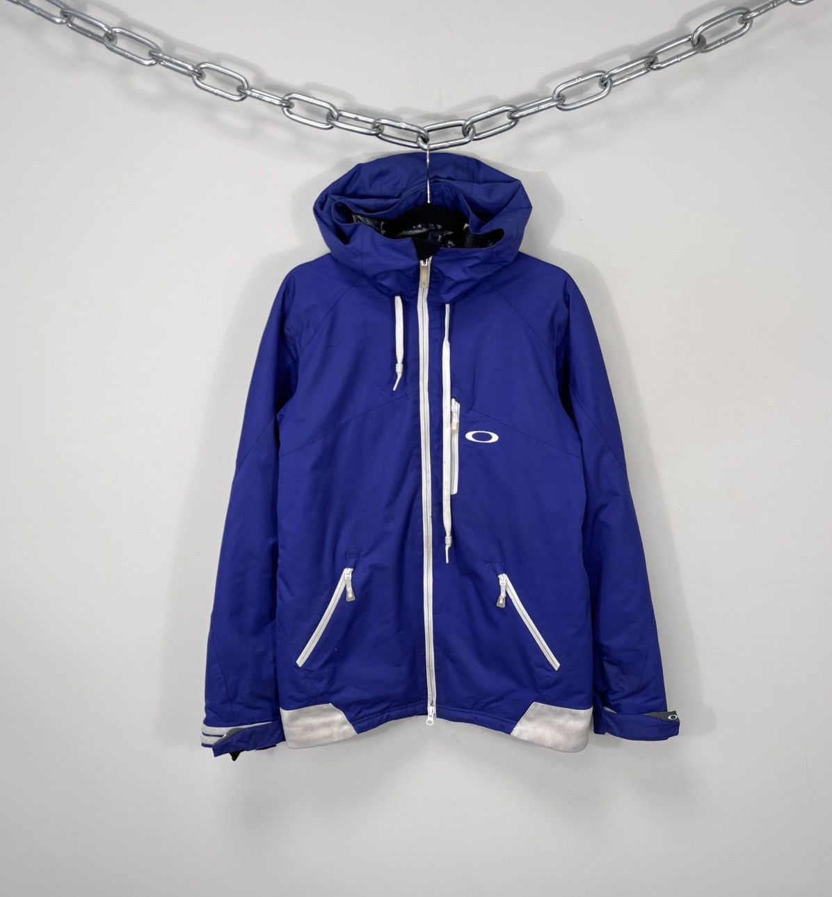 Oakley Oakley Motility Men’s Blue Hooded Ski Snowboard Jacket Size US S / EU 44-46 / 1 - 1 Thumbnail