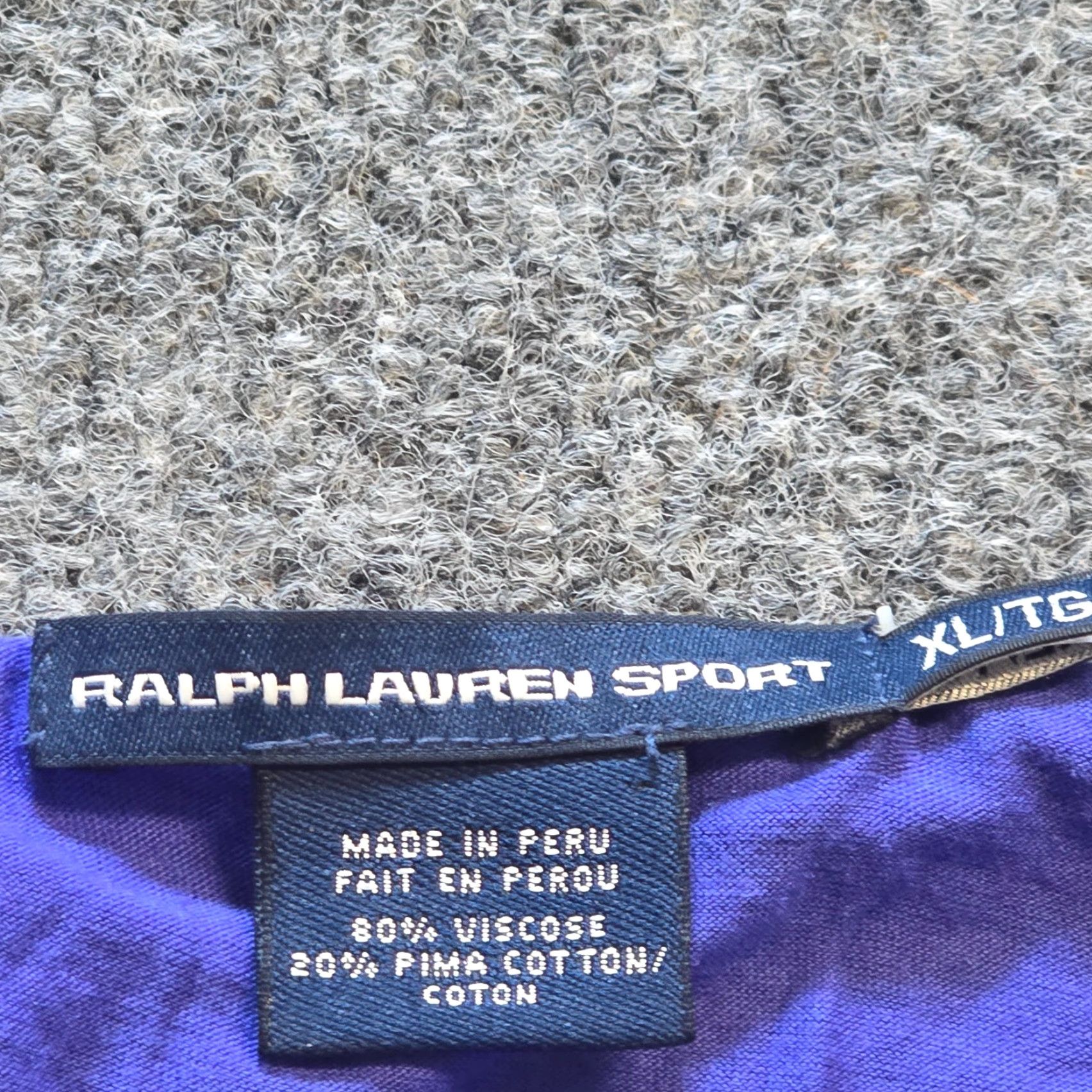 Ralph Lauren Lauren Ralph Lauren Top Womens XL Purple Ruffle Pima Cotton Long Sleeve Casual Size XL / US 12-14 / IT 48-50 - 3 Thumbnail