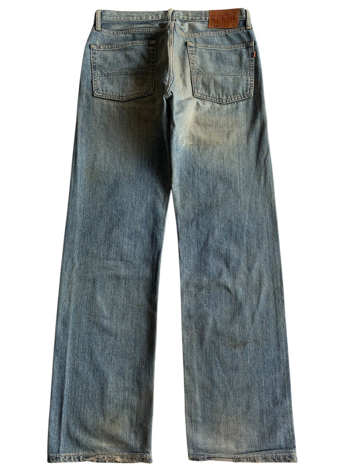 Kapital VINTAGE EDWIN 505ZX SELVEDGE BAGGY RUSTY DISTRESSED DENIM Size US 34 / EU 50 - 2 Thumbnail