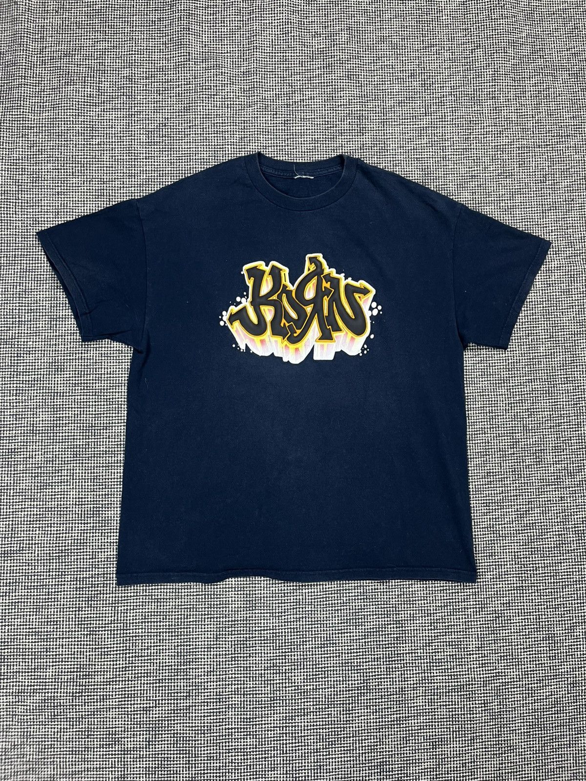 Band Tees × Vintage 90s Korn puff print rare boxy t-shirt vintage band tee rare Size US XL / EU 56 / 4 - 1 Thumbnail