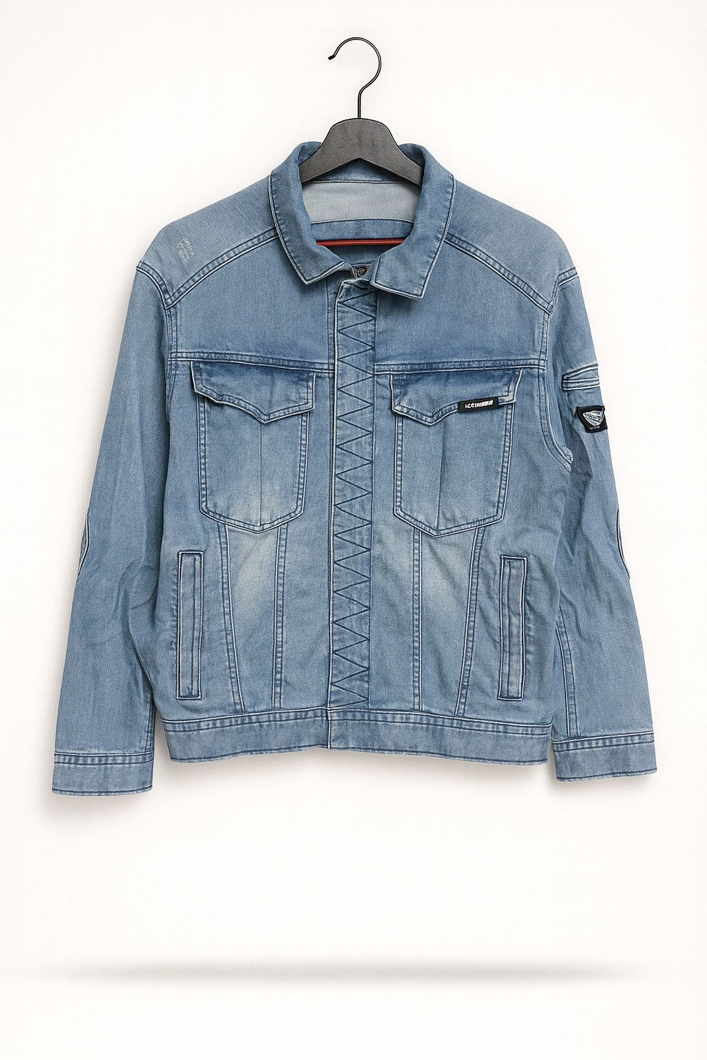 Japanese Brand Blue Monster Clothing BM78 Denim Utility Jacket Size US S / EU 44-46 / 1 - 1 Thumbnail