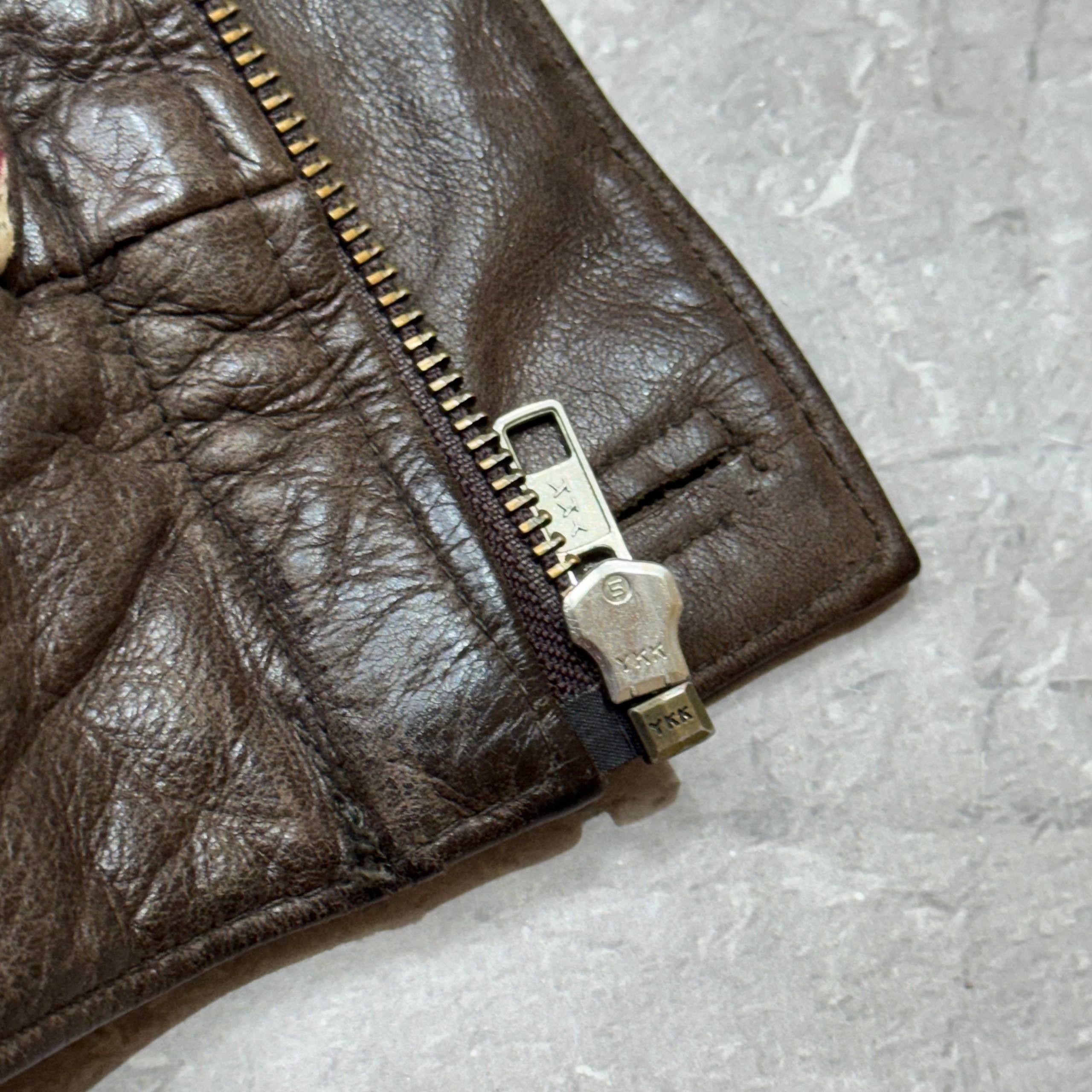 Japanese Brand Vintage 80s Brown Leather Casual Jacket Mens Size 48 Size US M / EU 48-50 / 2 - 12 Thumbnail