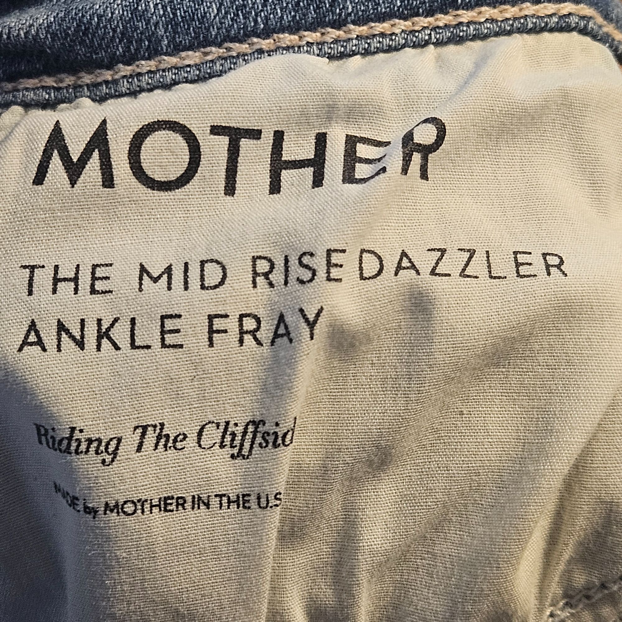 MOTHER Mother Women Mid-Rise Dazzler Ankle Fray Jeans 26 Quiet Luxu Size 26" / US 2 / IT 38 - 12 Thumbnail