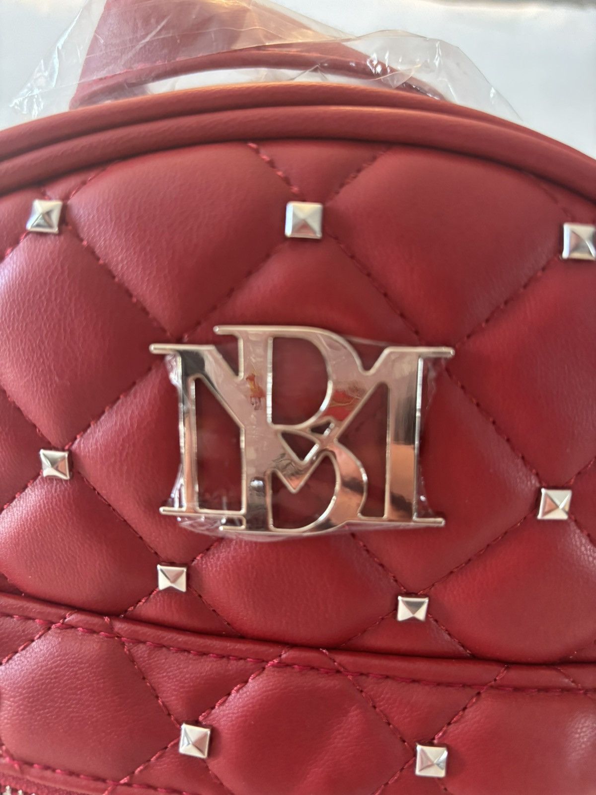 Badgley Mischka Red Vegan Leather Mini Backpack Size ONE SIZE - 2 Thumbnail