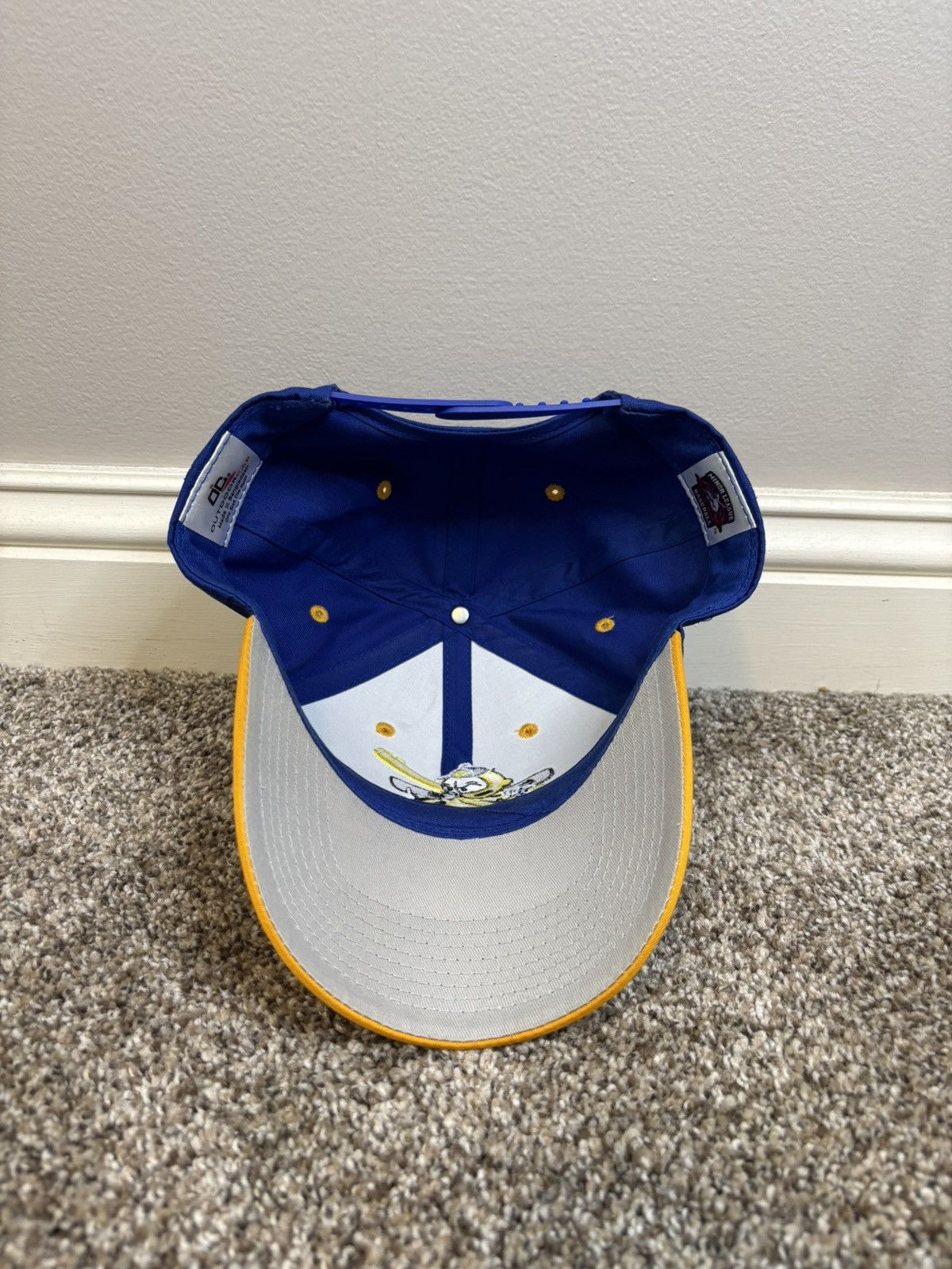 The Unbranded Brand Burlington Bees - Minor League - Adjustable Baseball Hat Size ONE SIZE - 4 Thumbnail