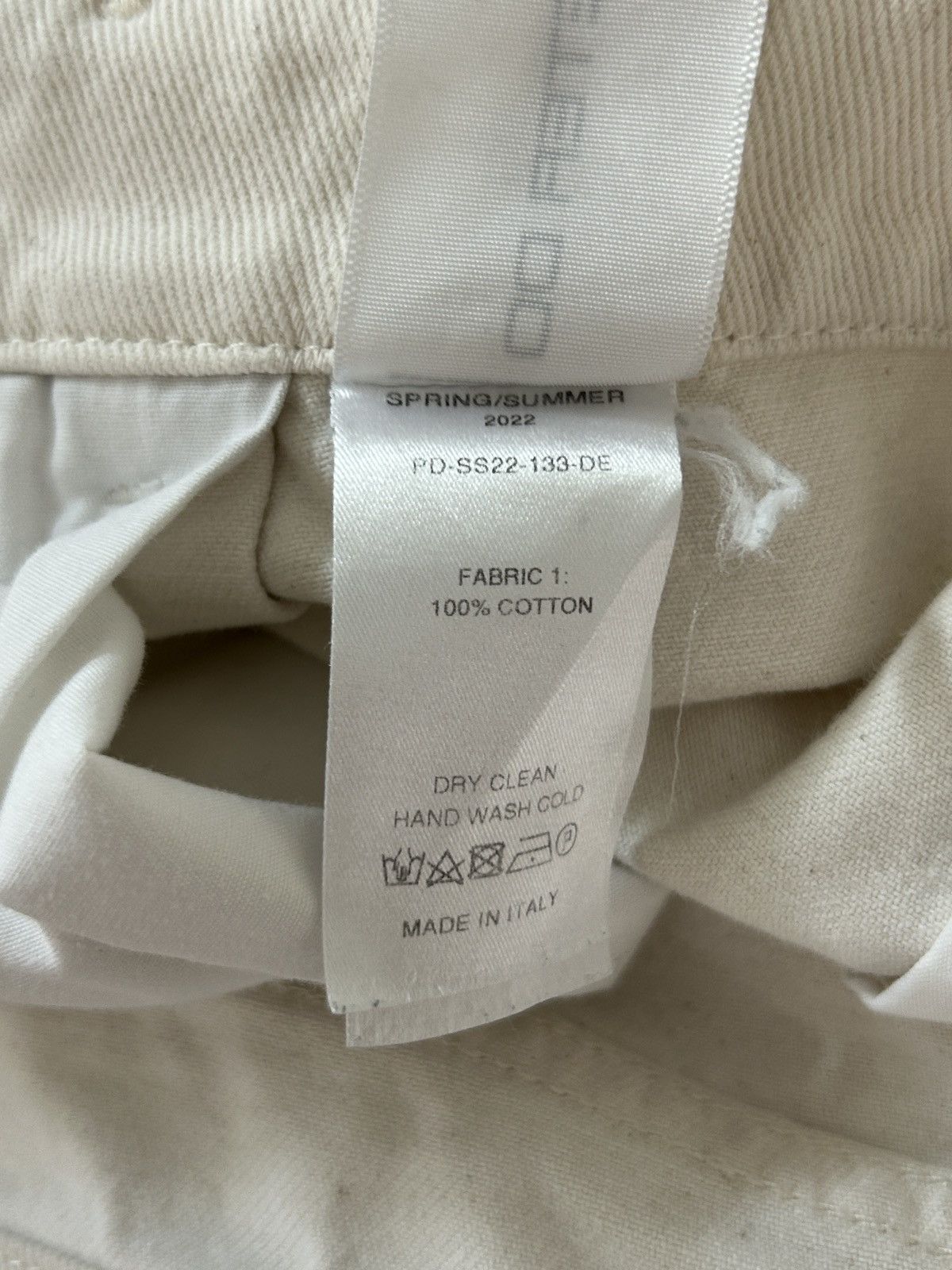Peter Do SS22 Pleated Belted Oversized Jeans Size US 34 / EU 50 - 8 Thumbnail