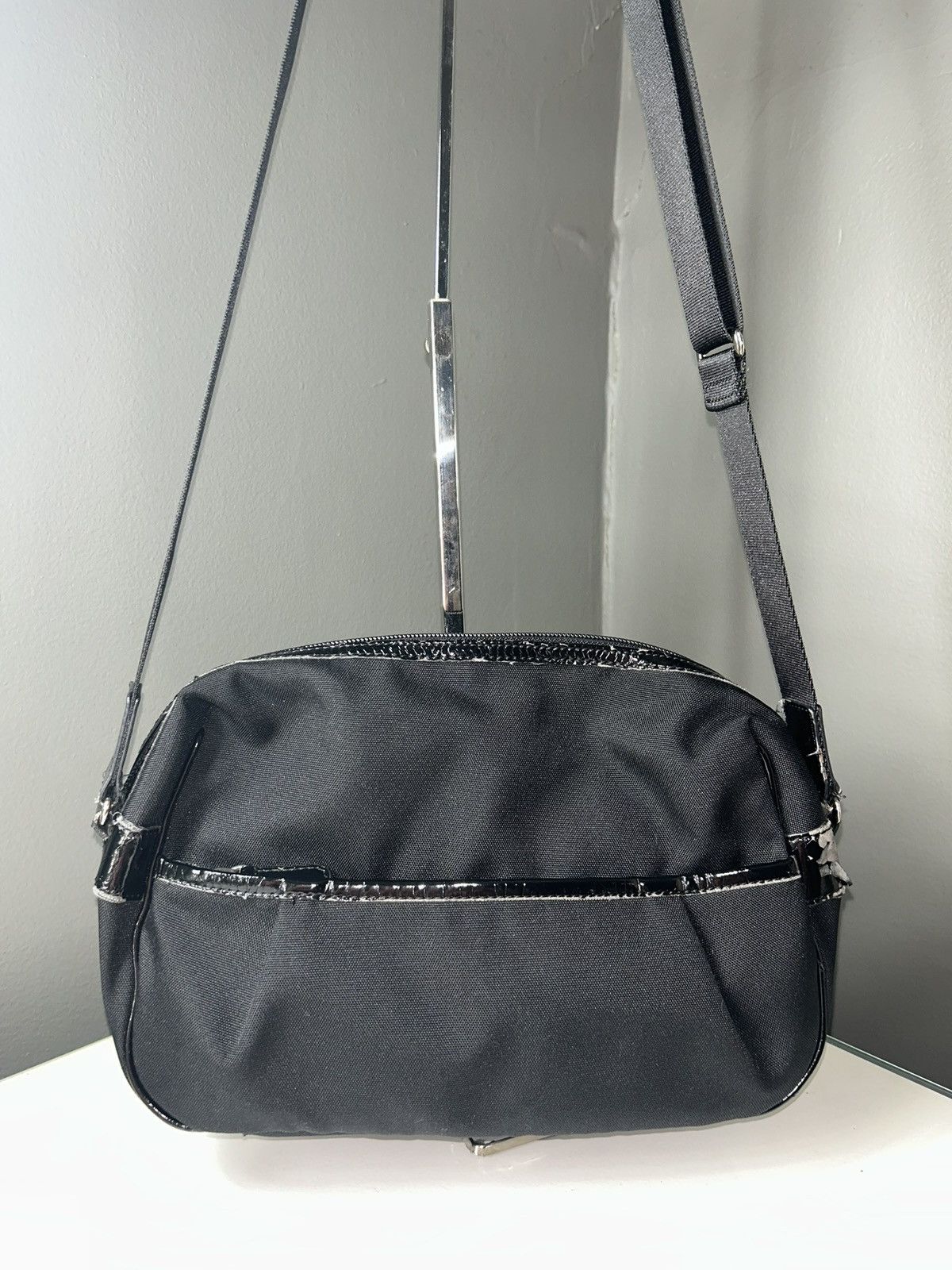 agnes b. Agnes B. Vintage Black Nylon Crossbody Bag (project piece) Size ONE SIZE - 10 Thumbnail