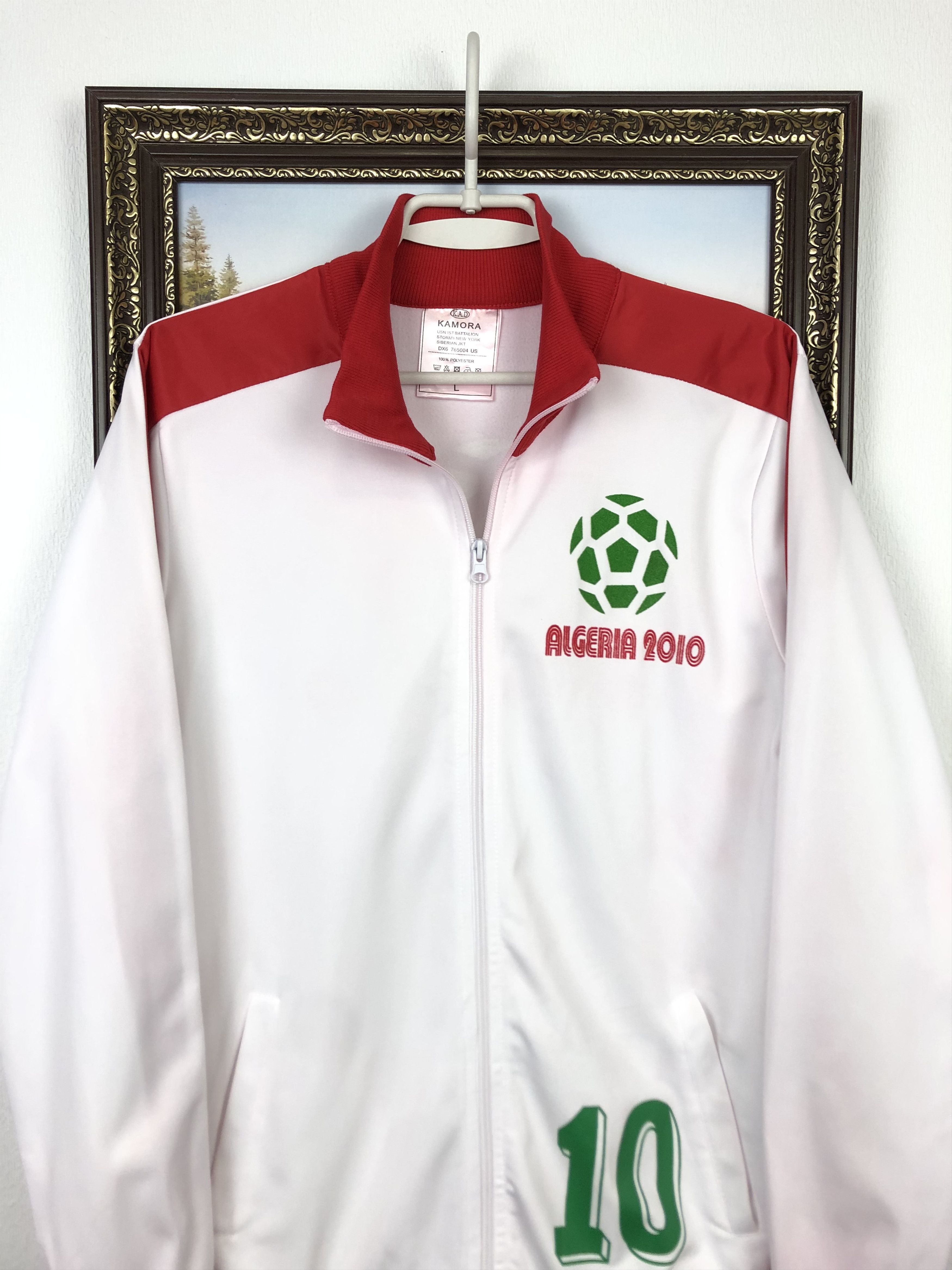 Vintage Algeria 2010 Football Jacket Soccer Track Top National Size US L / EU 52-54 / 3 - 2 Thumbnail