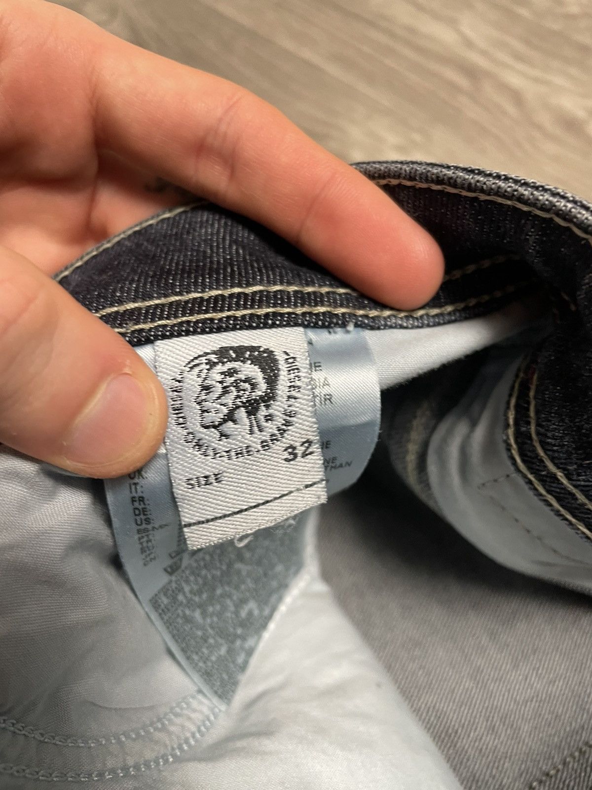 Diesel Vintage Diesel Krayver Regular Fit Blue Wash Denim Jeans 32 Size US 32 / EU 48 - 11 Thumbnail