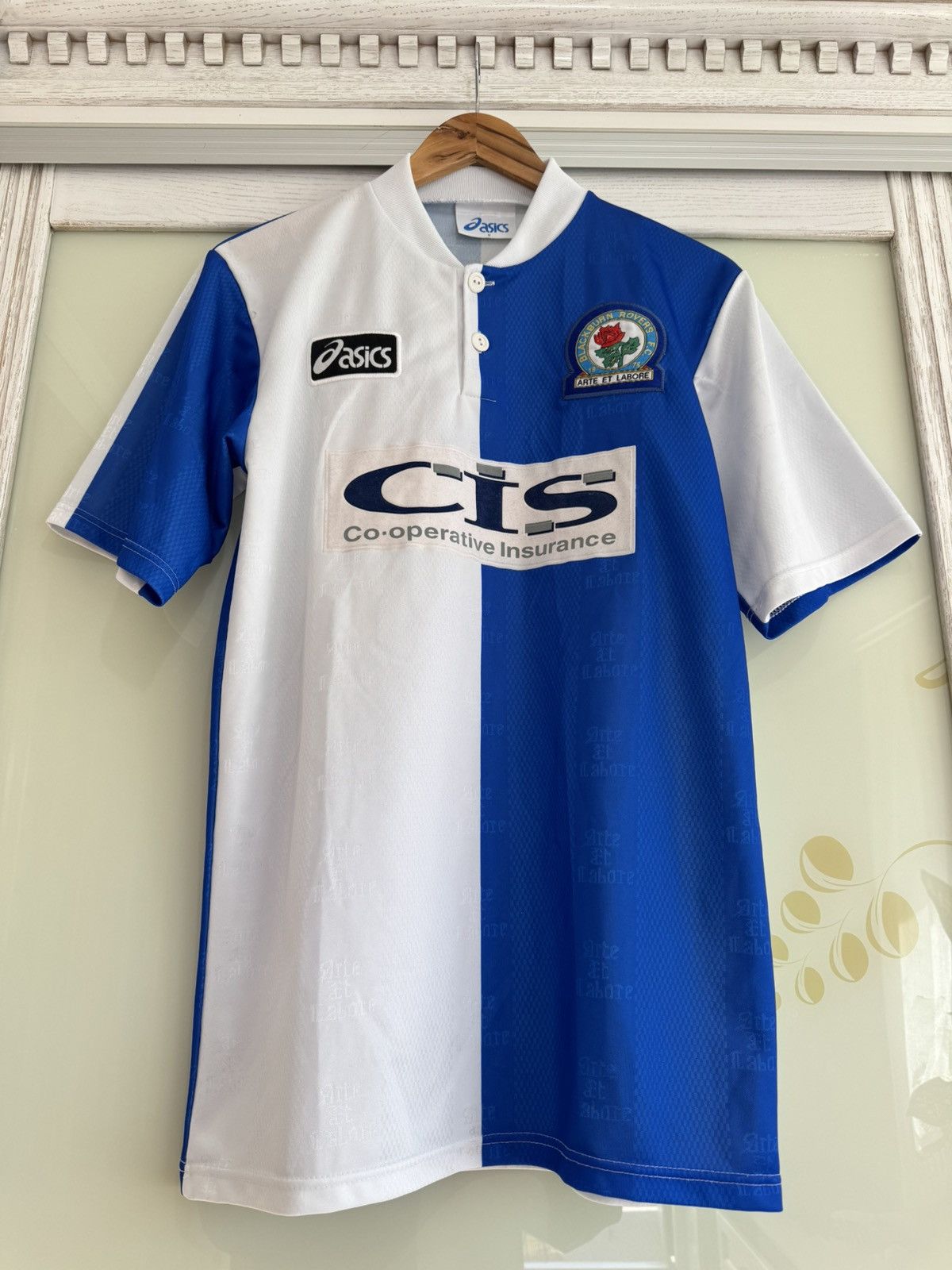 Asics × Vintage Vintage Blackburn Rovers 1996-1998 Home Soccer Jersey Kit Size US S / EU 44-46 / 1 - 6 Thumbnail