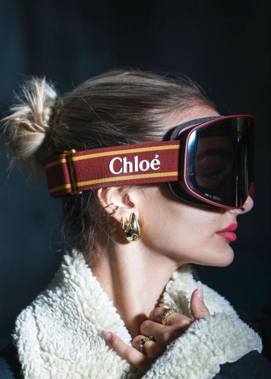 Chloe NEW Chloe CH0072S 003 Orange Multilayer Blue Zeiss Ski Mask Size ONE SIZE - 14 Thumbnail