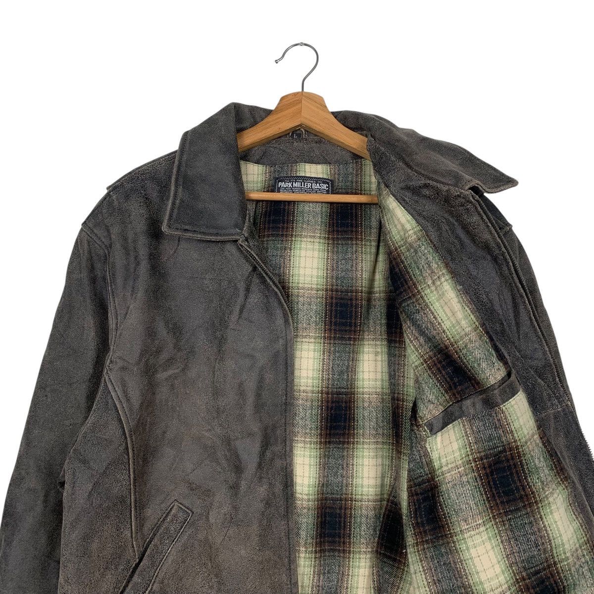 Japanese Brand Japanese Brand Park Miller Basic Leather Jacket Size US L / EU 52-54 / 3 - 10 Thumbnail