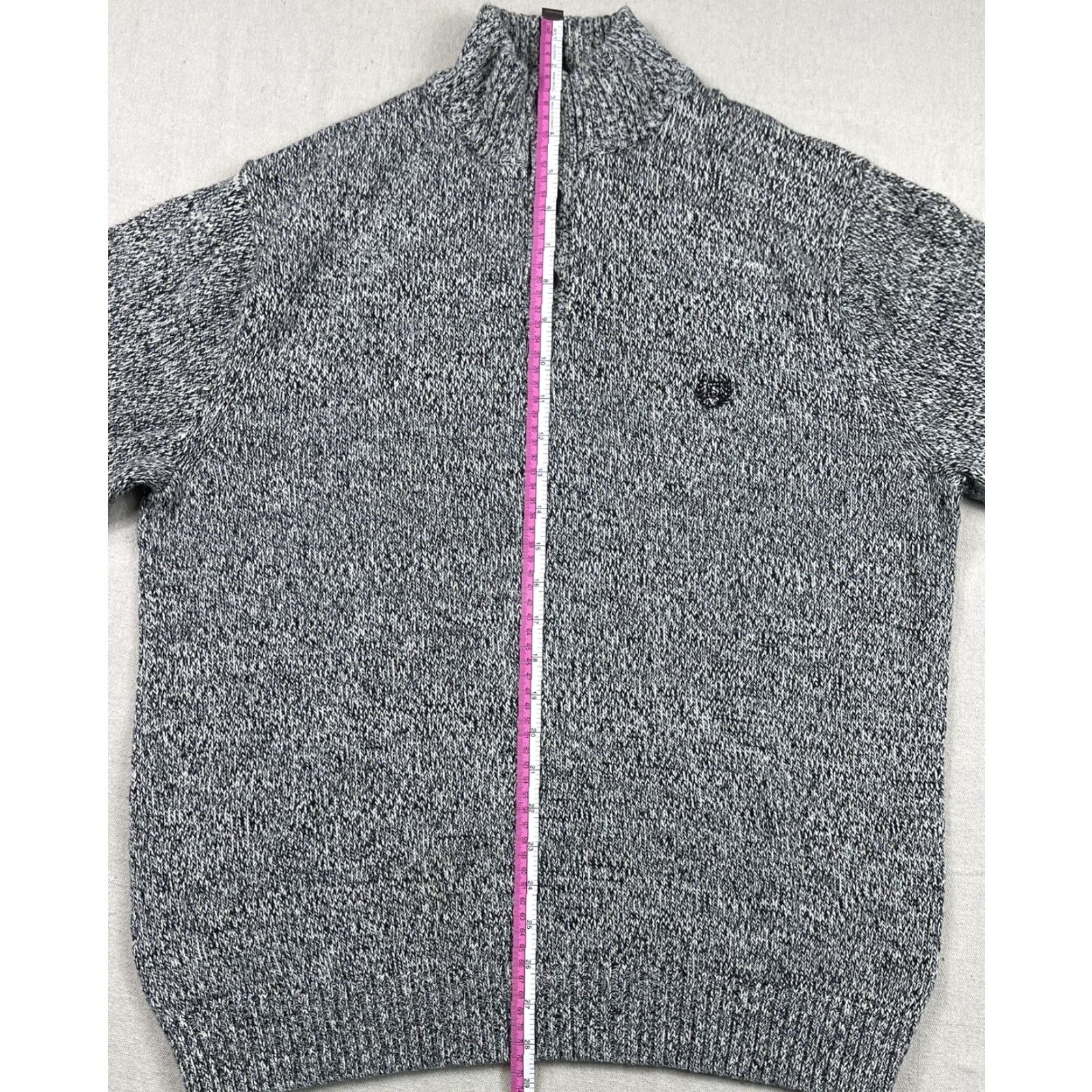 Chaps Chaps Men’s Knit Sweater Sz L Corduroy 1/4 Button Elbow Patches Crest Logo Y2K Size US L / EU 52-54 / 3 - 6 Thumbnail