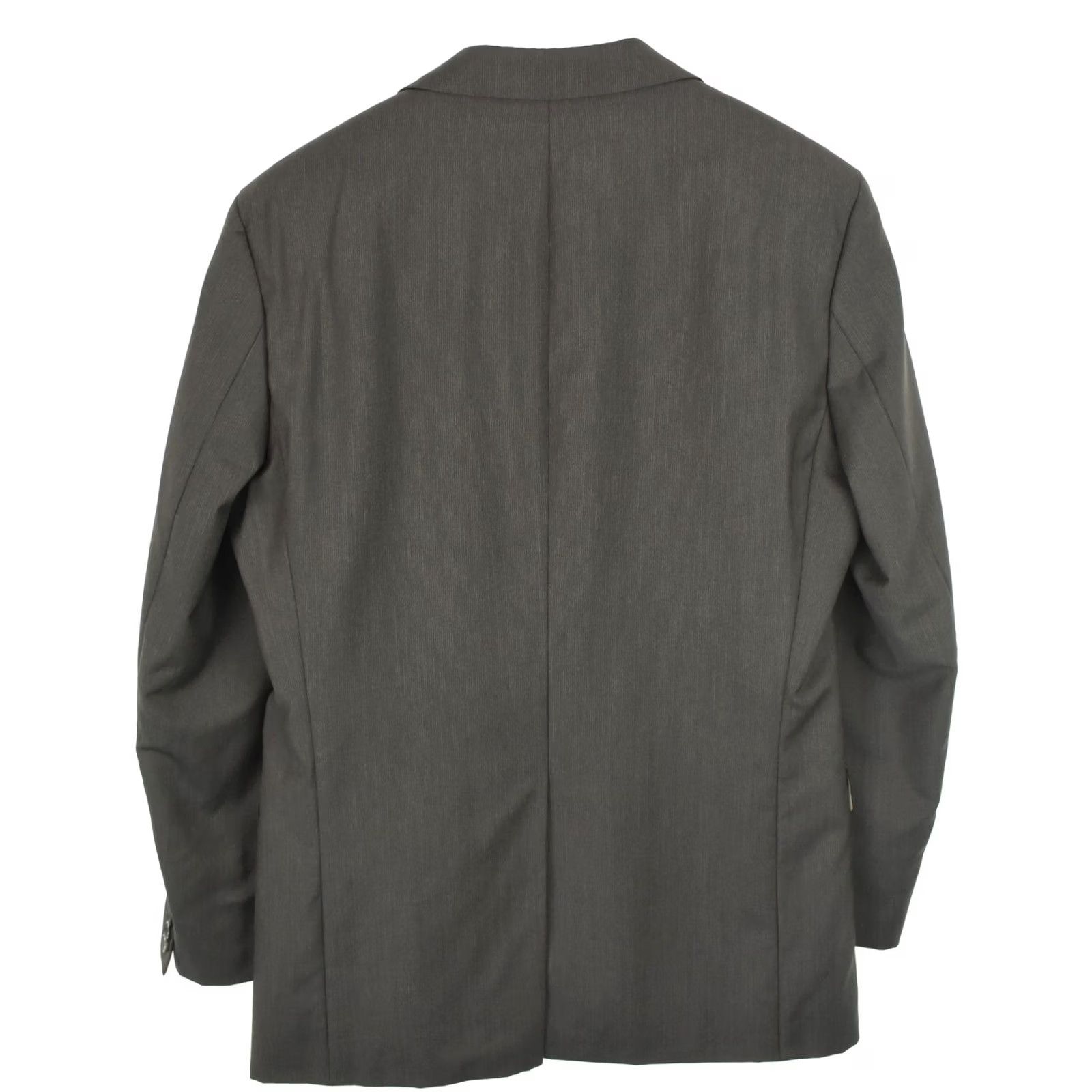 Hugo Boss HUGO BOSS Black Label Super 100 Bertolucci/Movie Blazer Men US 40L Wool Blazer Mens Wool Solid Notch Lapel Long Sleeve 40L Grey Size 40R - 2 Thumbnail