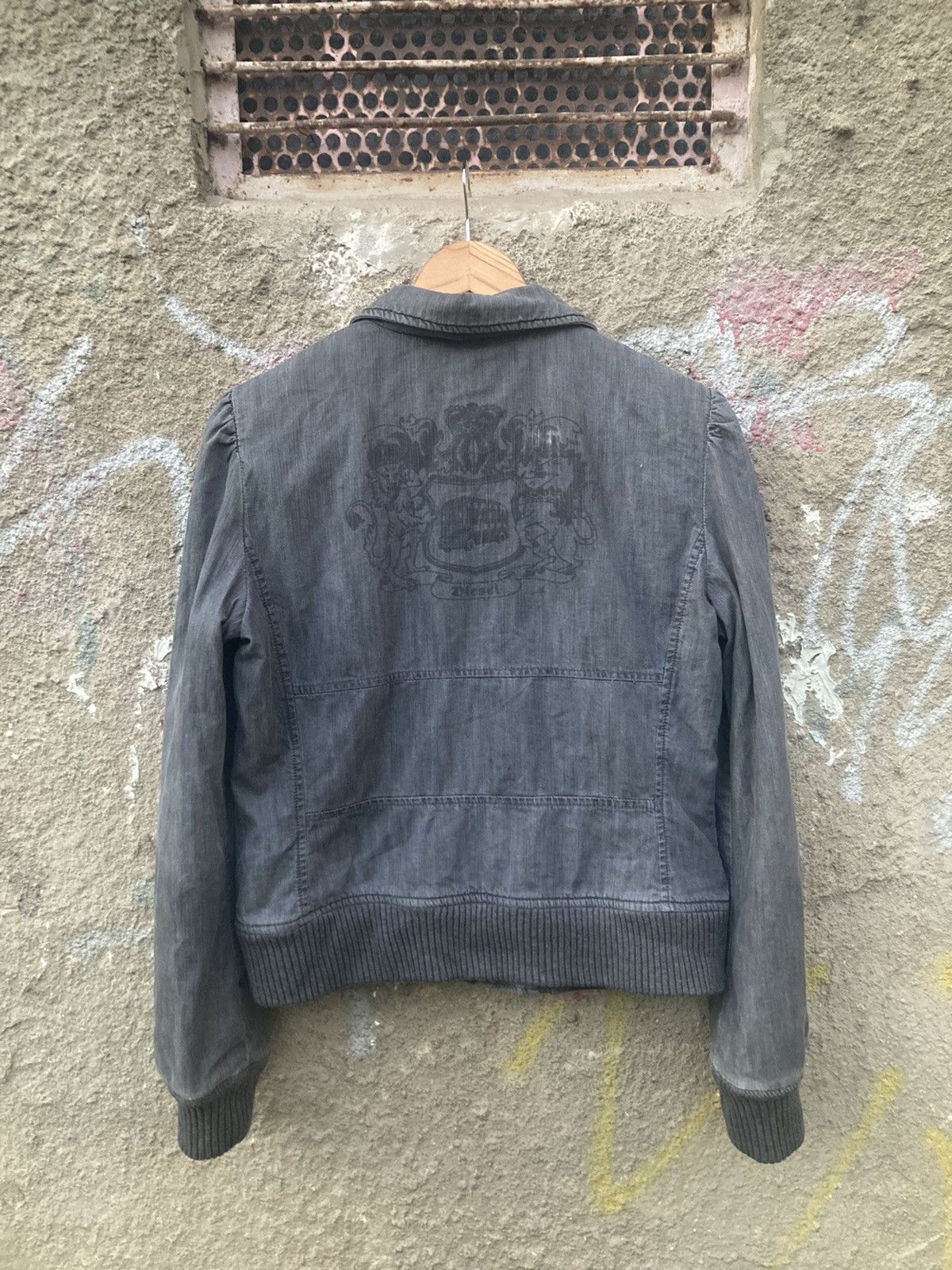 Diesel 2000s Diesel back printed jacket Size XL / US 12-14 / IT 48-50 - 1 Thumbnail