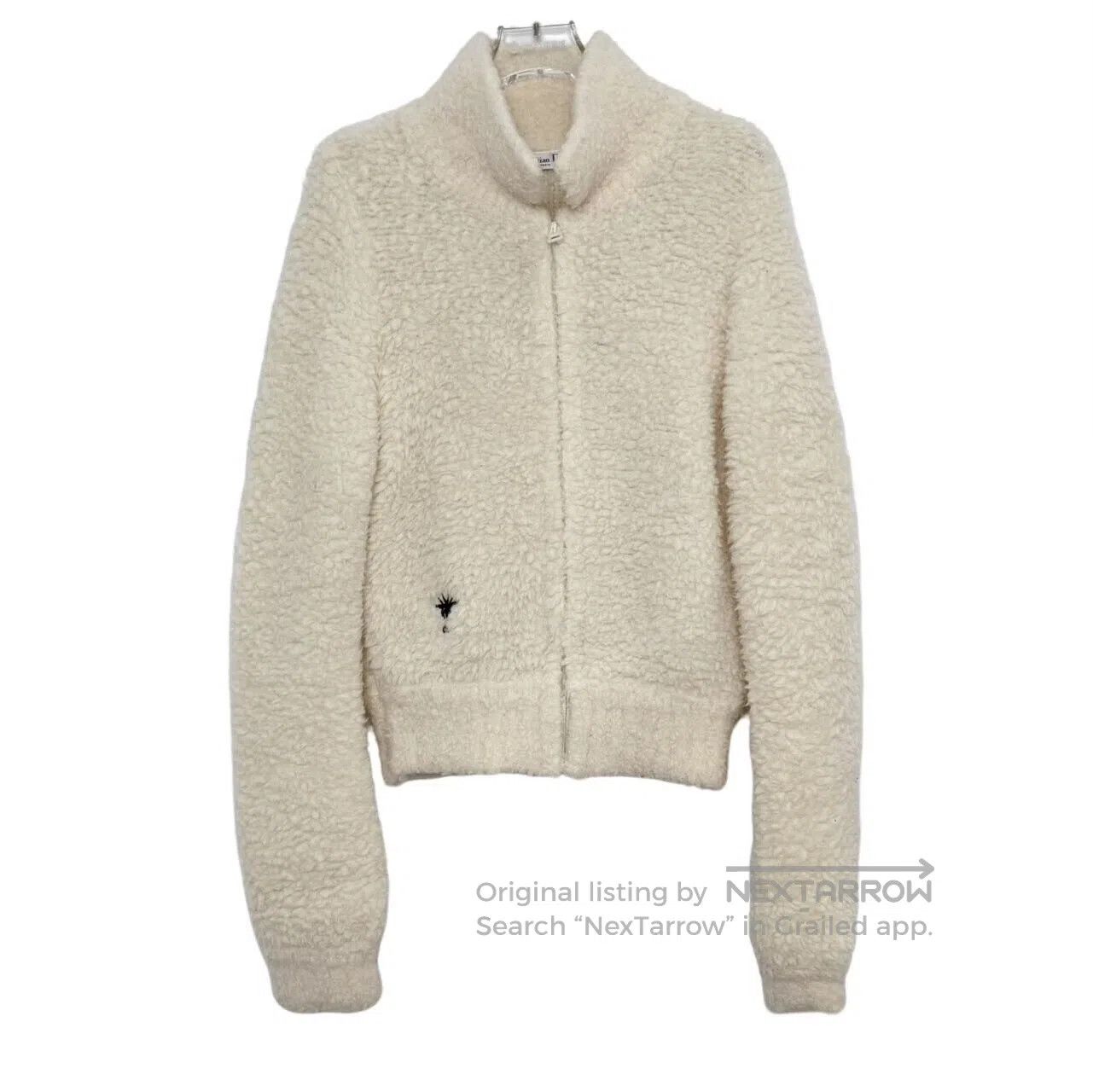 Dior Dior Beige Embroidered Wool Stand Collar Zipper Long Sleev Size XS / US 0-2 / IT 36-38 - 1 Thumbnail