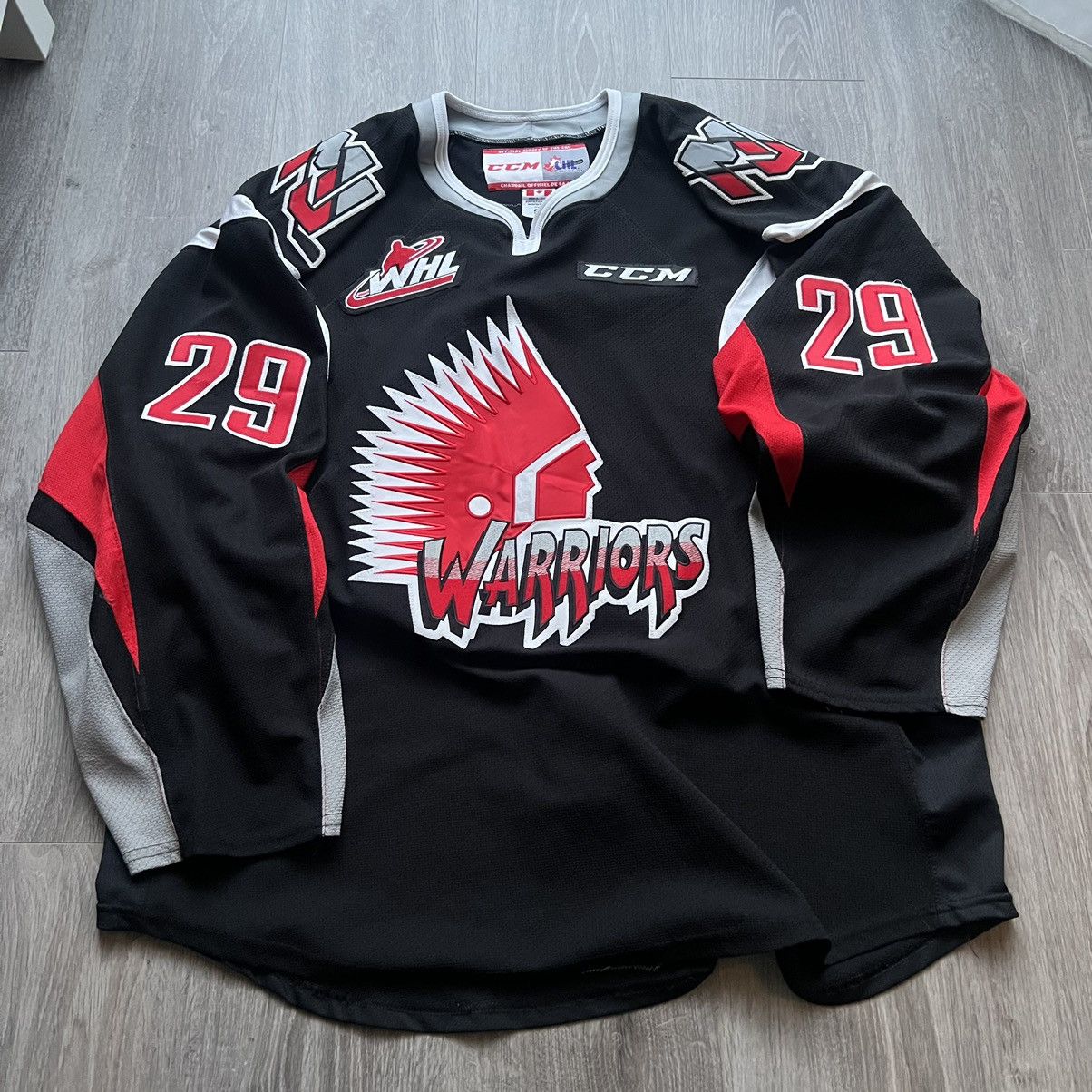 Vintage Vintage Moose Jaw warriors Hockey Jersey Game Worn Size US XL / EU 56 / 4 - 8 Thumbnail