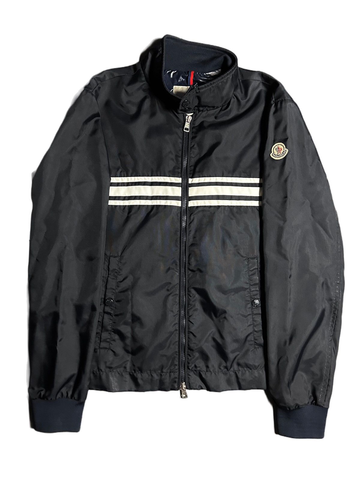 Moncler Moncler bomber jacket black big logo Size US M / EU 48-50 / 2 - 1 Thumbnail