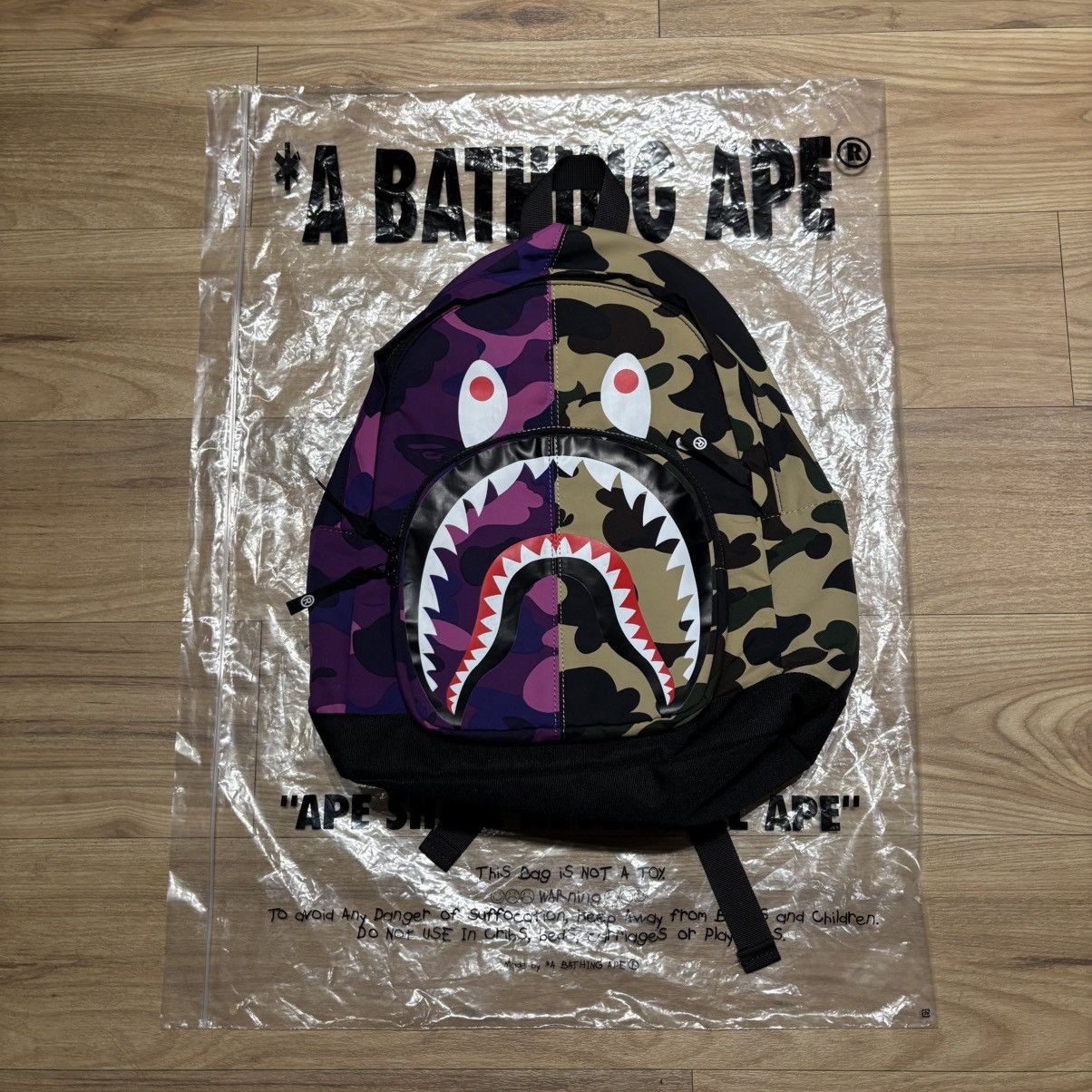 Bape × MCM MCM x BAPE Shark Stark Backpack | Grailed