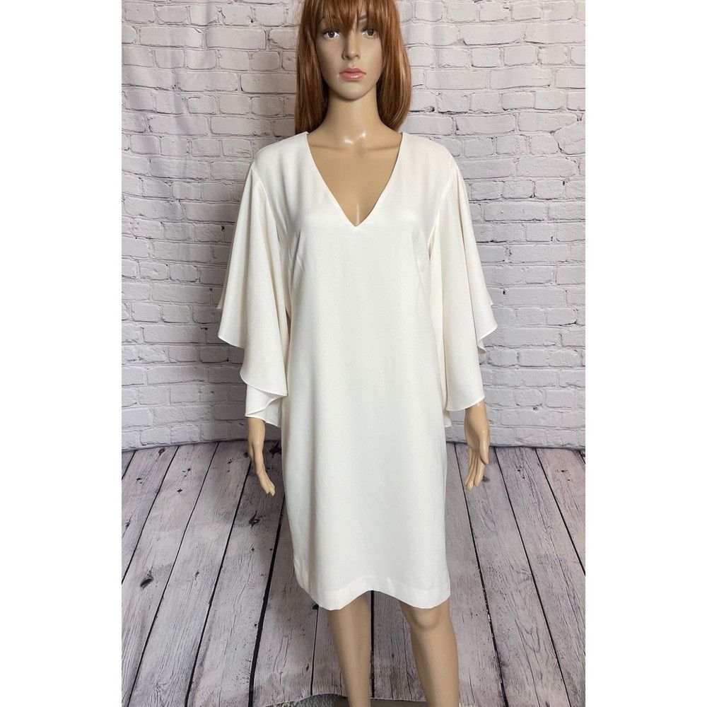 Lauren Ralph Lauren NWT New $175 Lauren Ralph Lauren Yaira Ruffle Sleeves Cream Size XL / US 12-14 / IT 48-50 - 2 Thumbnail