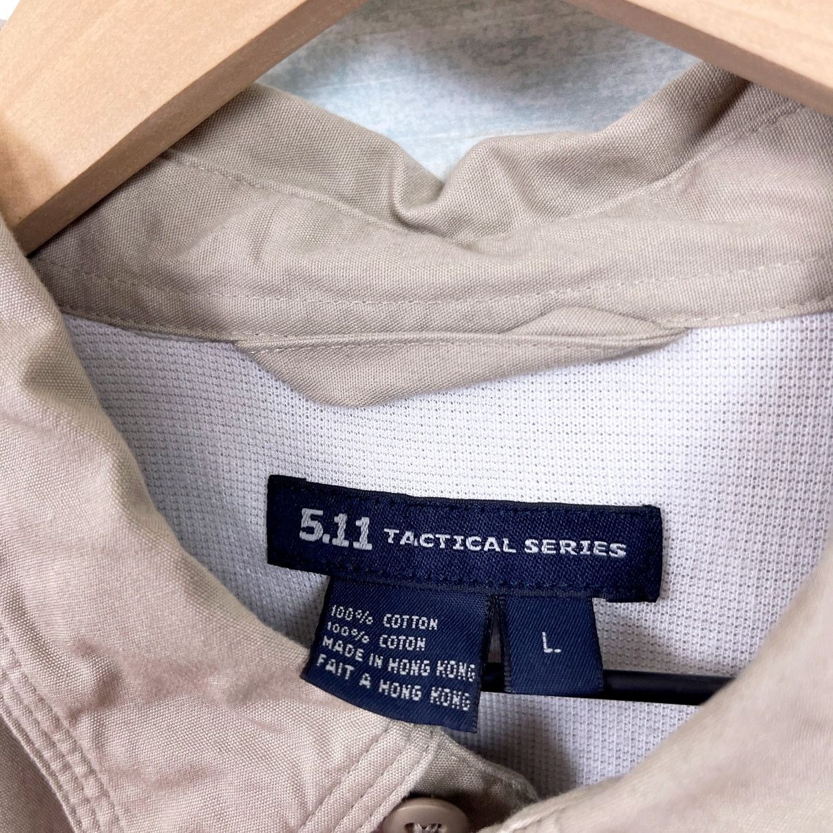 5.11 5.11 Tactical Long Sleeve Canvas Shirt Beige Ventilated Men Size US L / EU 52-54 / 3 - 6 Thumbnail