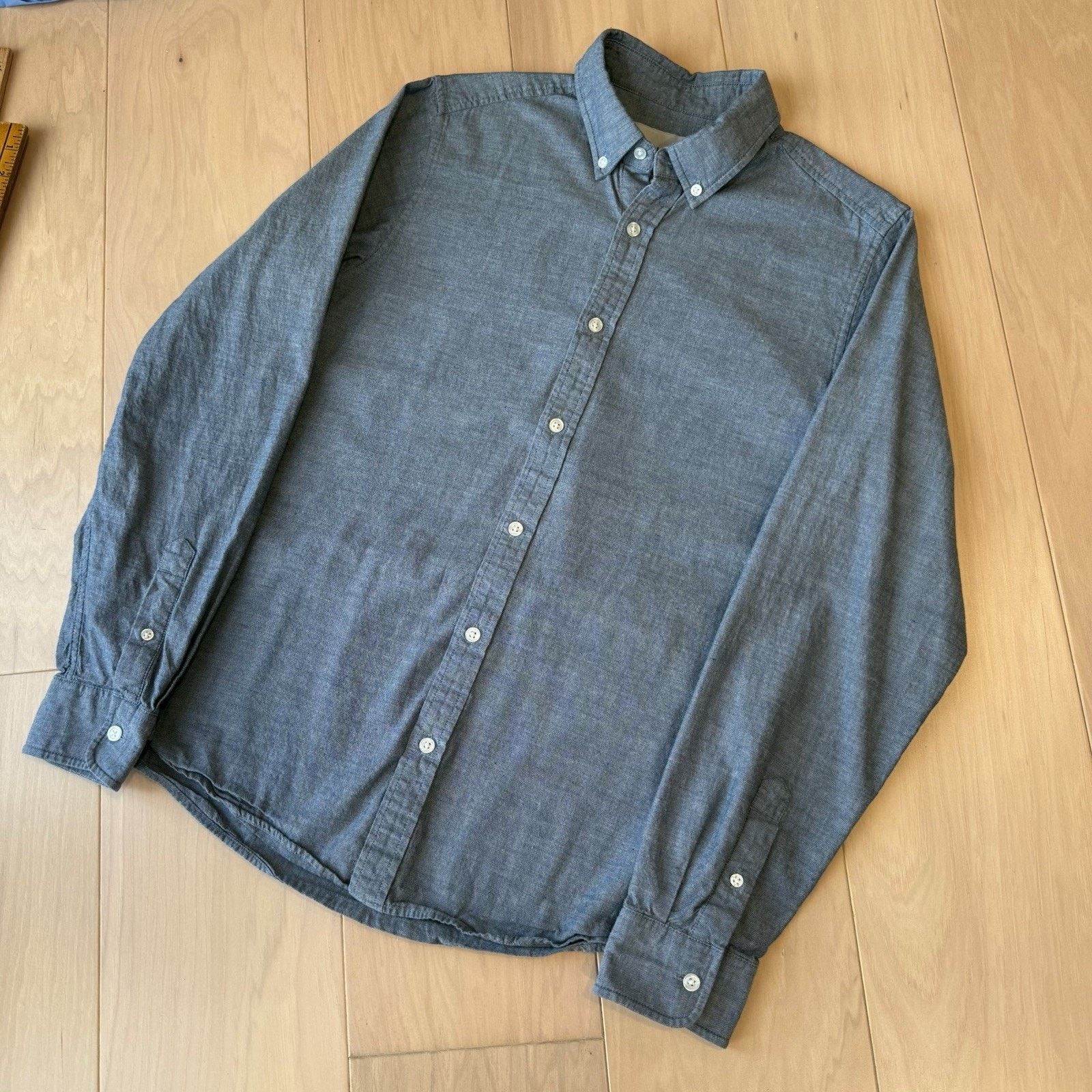 Carhartt Wip Carhartt WIP Kyoto Shirt Small Blue Minimalist Oxford Size US S / EU 44-46 / 1 - 10 Thumbnail