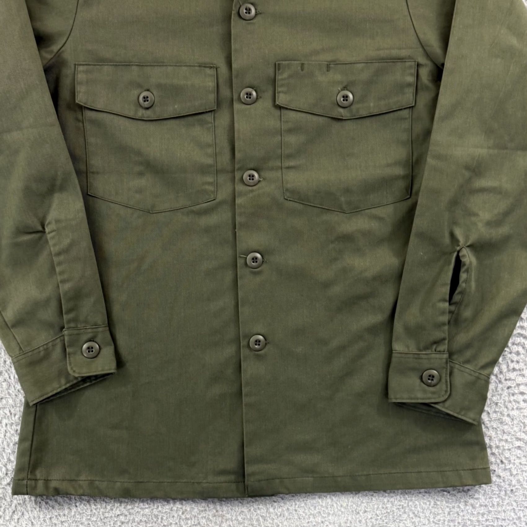 Vintage VINTAGE US Military OG-507 Utility Shirt Mens S Green Fatigue 80s Army Button-Up Size US S / EU 44-46 / 1 - 2 Thumbnail