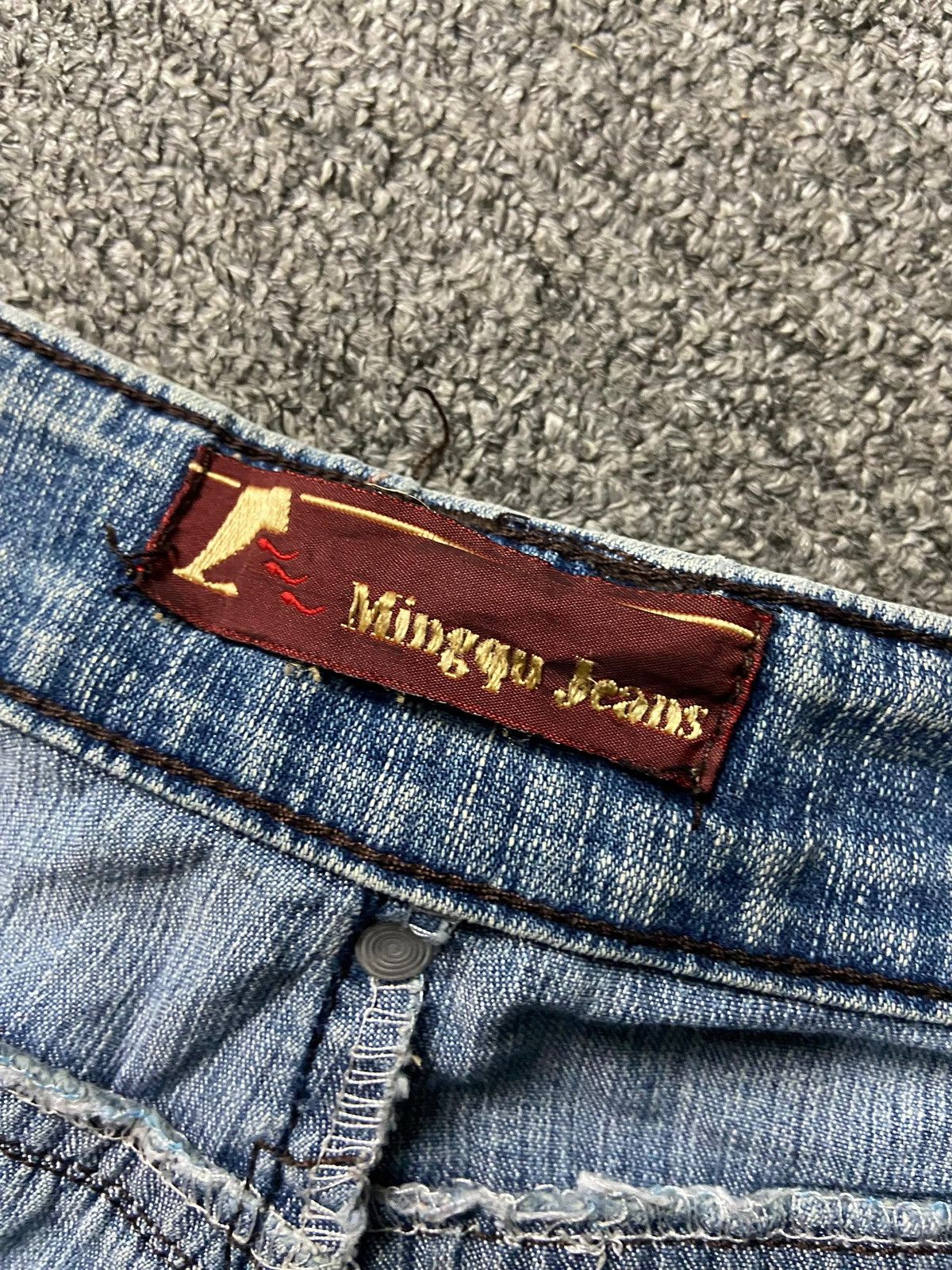 Japanese Brand Minggu Brand Baggy Style Cargo Jeans (158) Size US 30 / EU 46 - 6 Thumbnail
