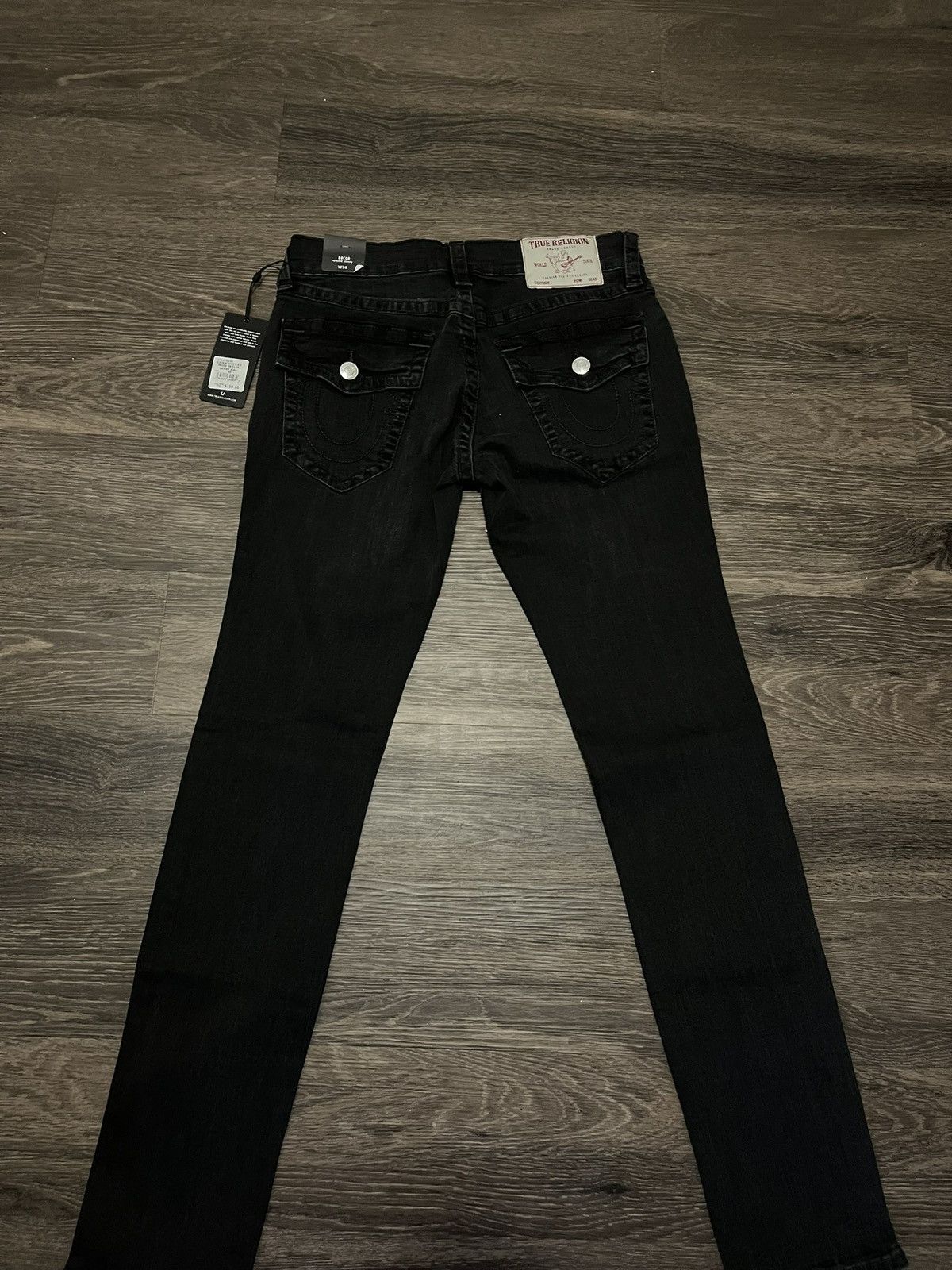 True Religion Rocco SN Flap Washed Black Skinny Size US 30 / EU 46 - 3 Thumbnail