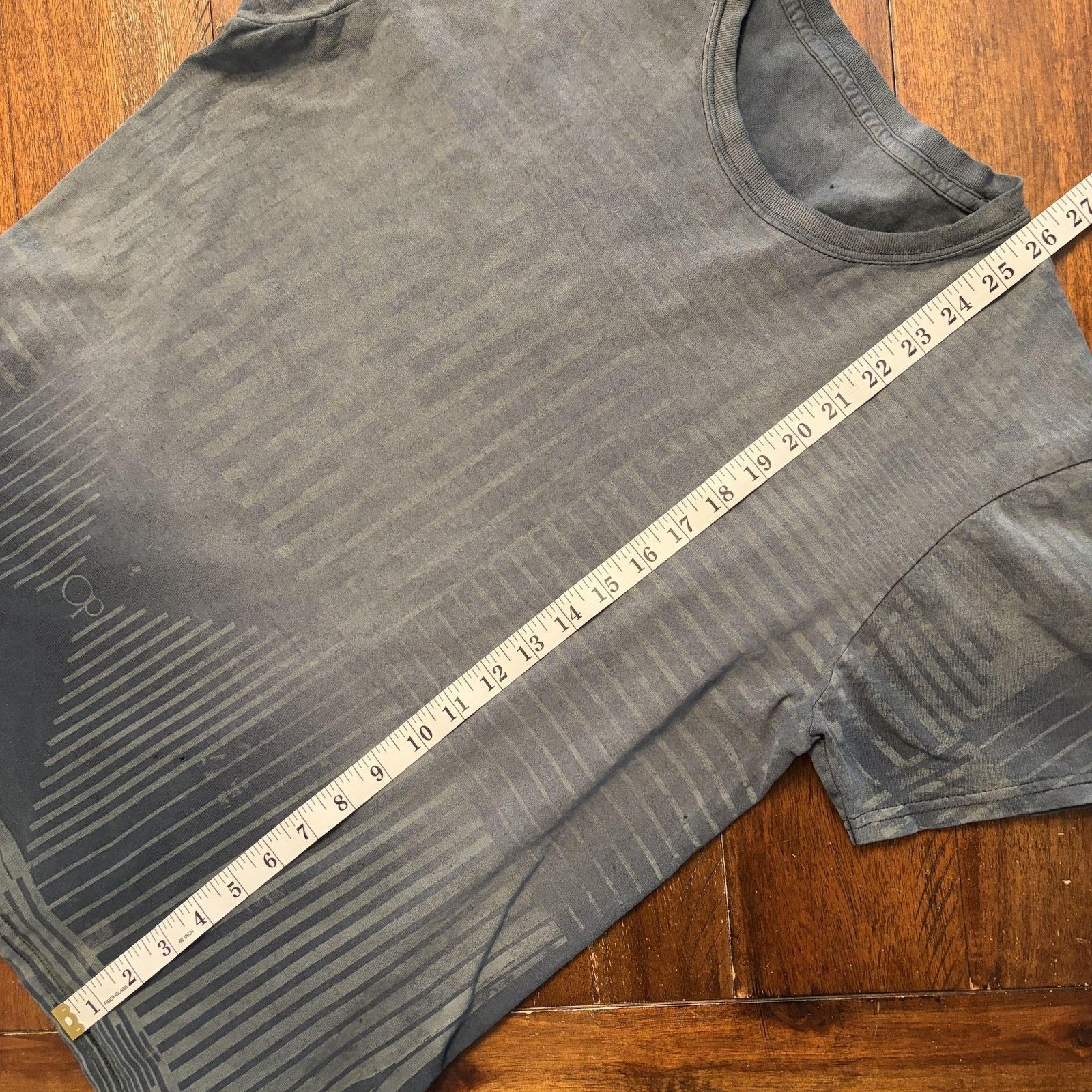 Ocean Pacific Ocean Pacific Shirt Mens Small Gray Geometric Stripe OP Tee Size US S / EU 44-46 / 1 - 8 Thumbnail