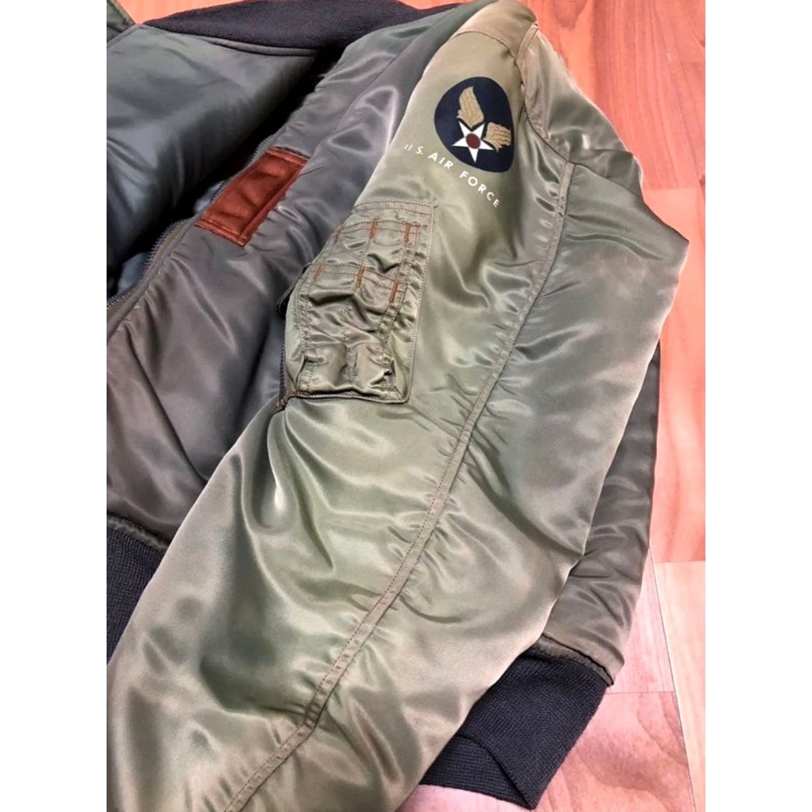 Buzz Rickson's Buzz Ricksons MA-1 Lion Uniform Inc Repro Sage Green M Japan Flight Jacket Size US M / EU 48-50 / 2 - 3 Thumbnail
