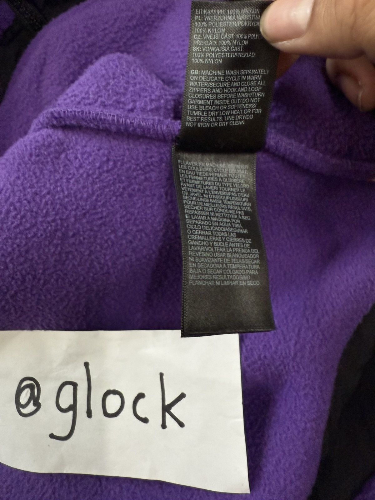 Supreme × The North Face Supreme SS19 TNF Arc Logo Denali Fleece Jacket Purple Medium Size US M / EU 48-50 / 2 - 13 Thumbnail