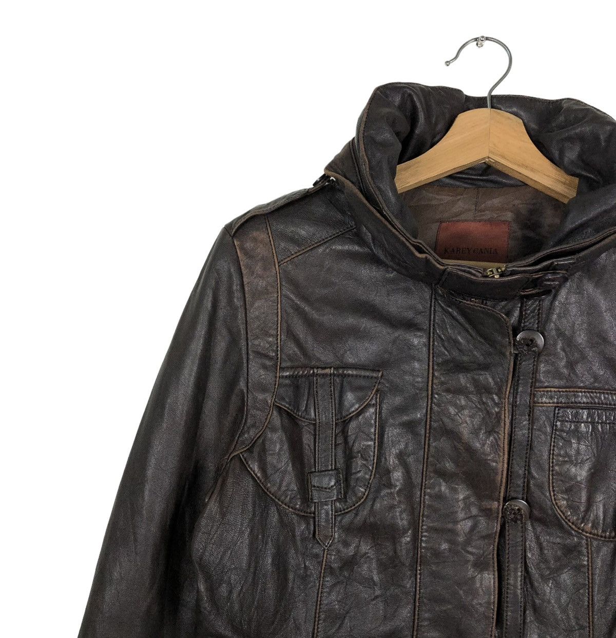 Japanese Brand 🔥VINTAGE GENUINE BIKER LEATHER JACKET KAREY CANIA JAPAN Size US M / EU 48-50 / 2 - 5 Thumbnail
